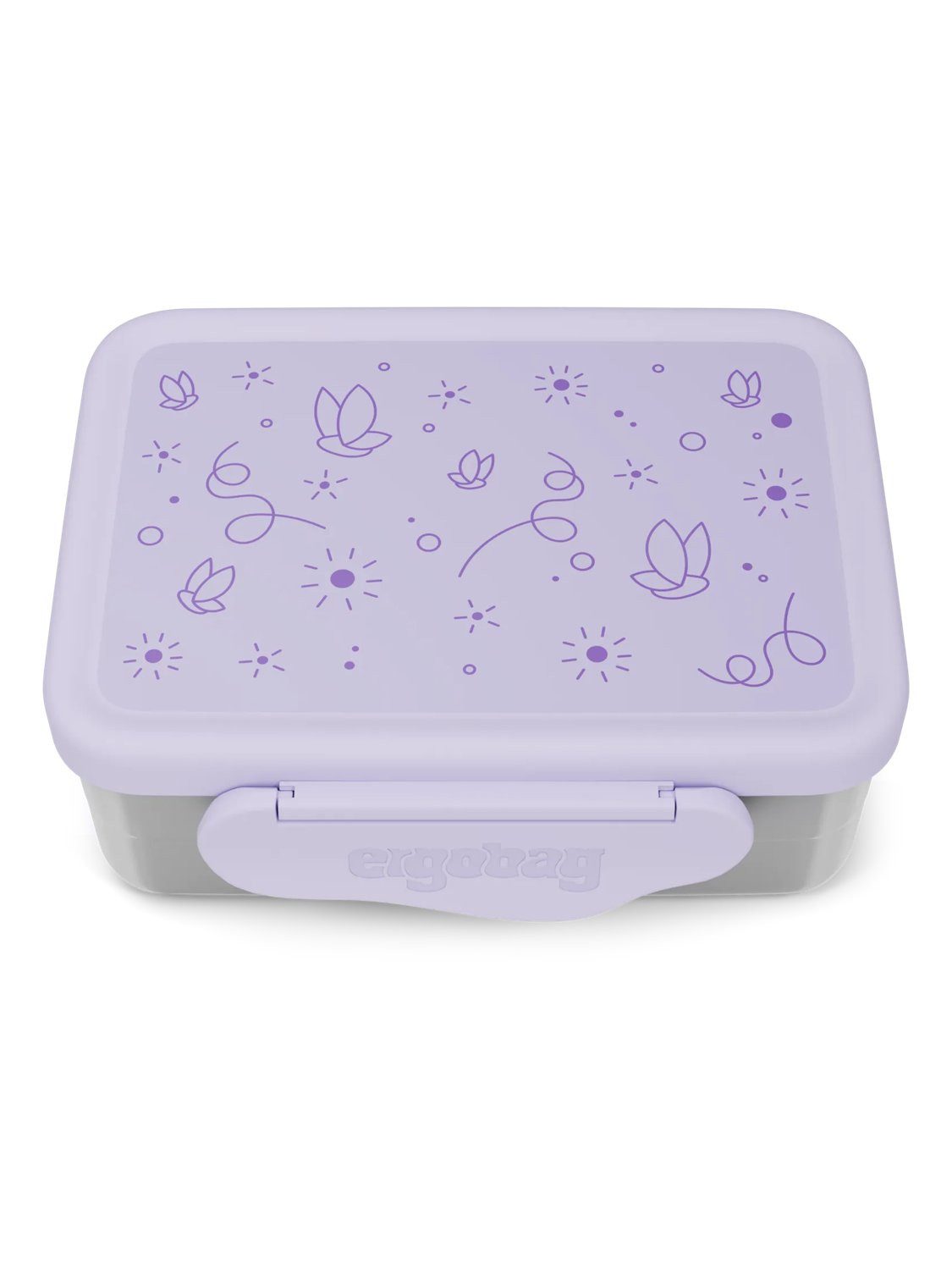 ergobag Lunchbox Edelstahl Brotdose, Edelstahl, (Edelstahl Brotdose, 3-tlg., 1x Brotdose, 1x Trennfach), spülmaschinengeeignet bis 45 Grad, Handwäsche empfohlen
