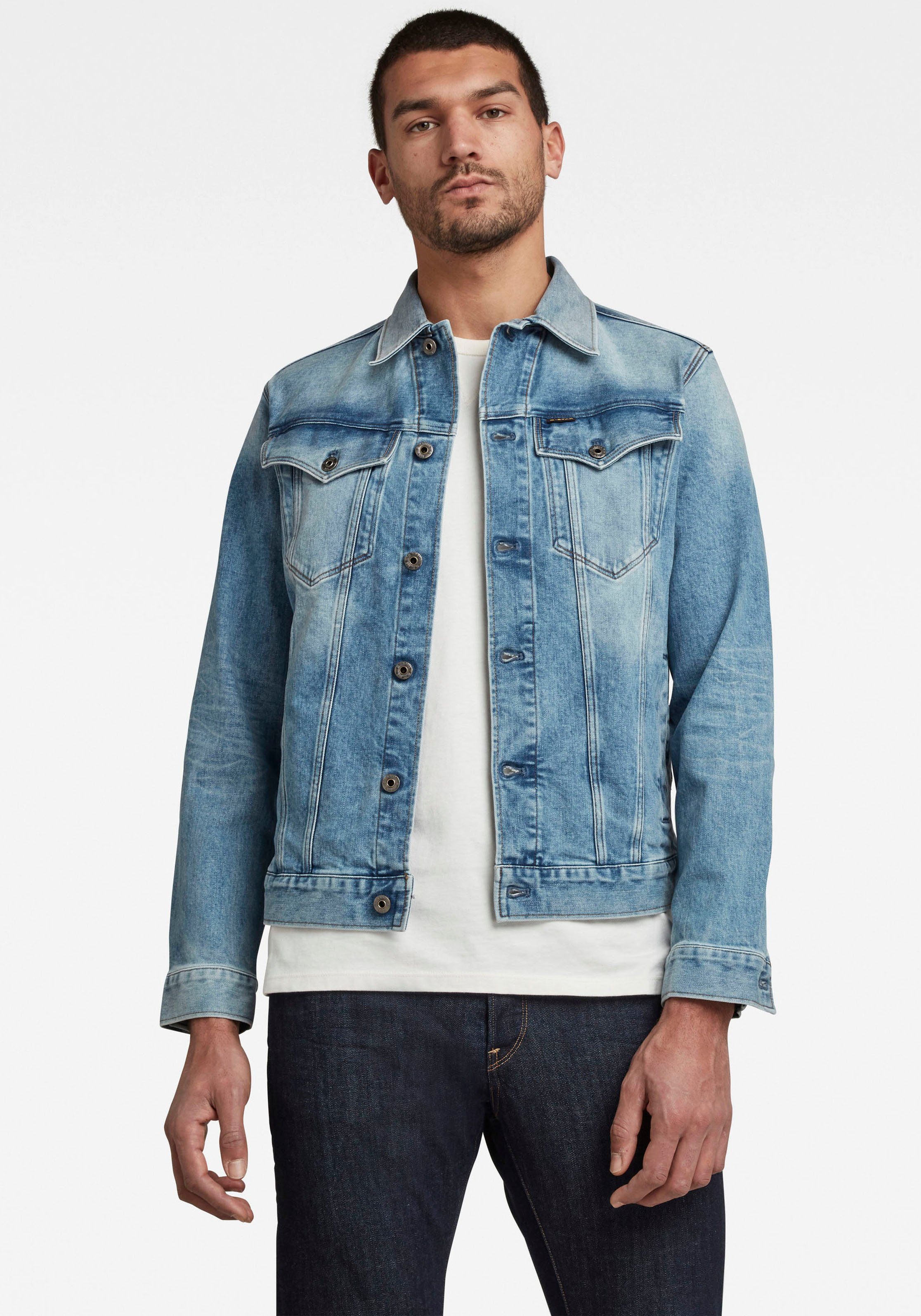 G-Star RAW Jeansjacke »Slim Jacket«, Mit cooler Waschung online kaufen |  OTTO
