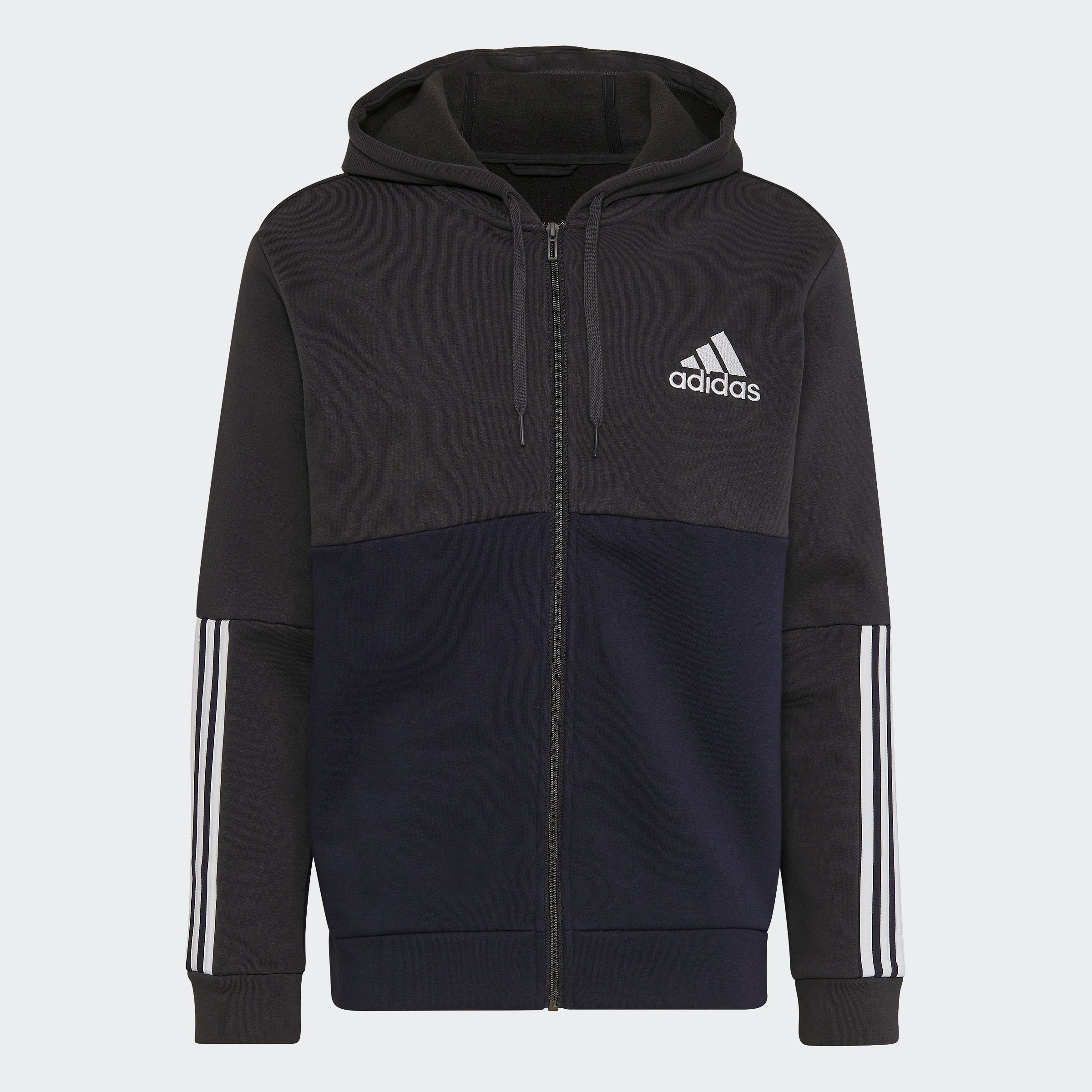 adidas Sportswear Kapuzensweatjacke ESSENTIALS COLORBLOCK FLEECE KAPUZENJACKE (1-tlg)