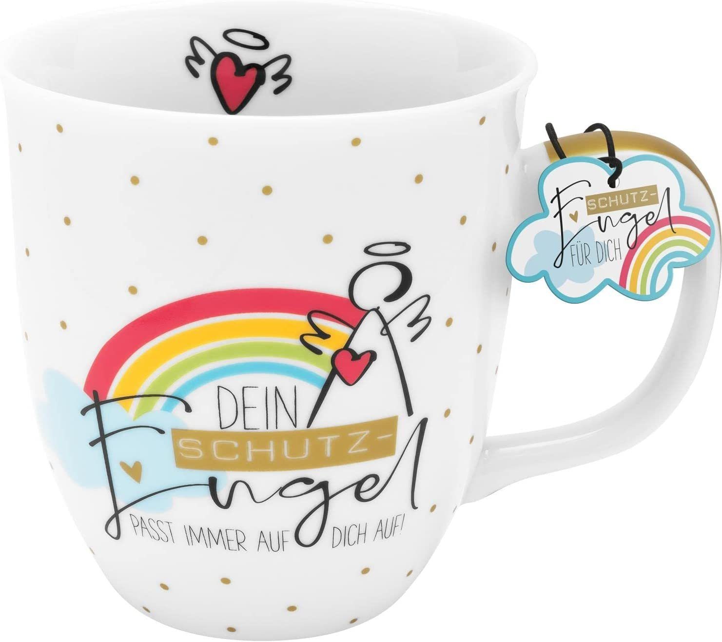 Sheepworld Tasse Tasse Kaffetasse Kaffeebecher Teetasse 400ml Sheepworld Schutzengel, Material: Porzellan