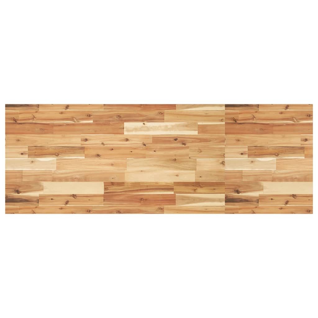 vidaXL Badezimmerspiegelschrank Waschtischplatte Ölbeschichtung 140x50x2 cm Massivholz (1-St)