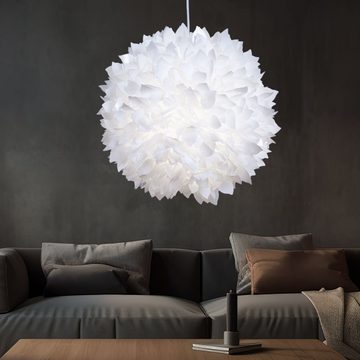 etc-shop LED Pendelleuchte, Leuchtmittel inklusive, Warmweiß, Pendel Leuchte Decken Hänge Lampe Blüten Kugel im Set