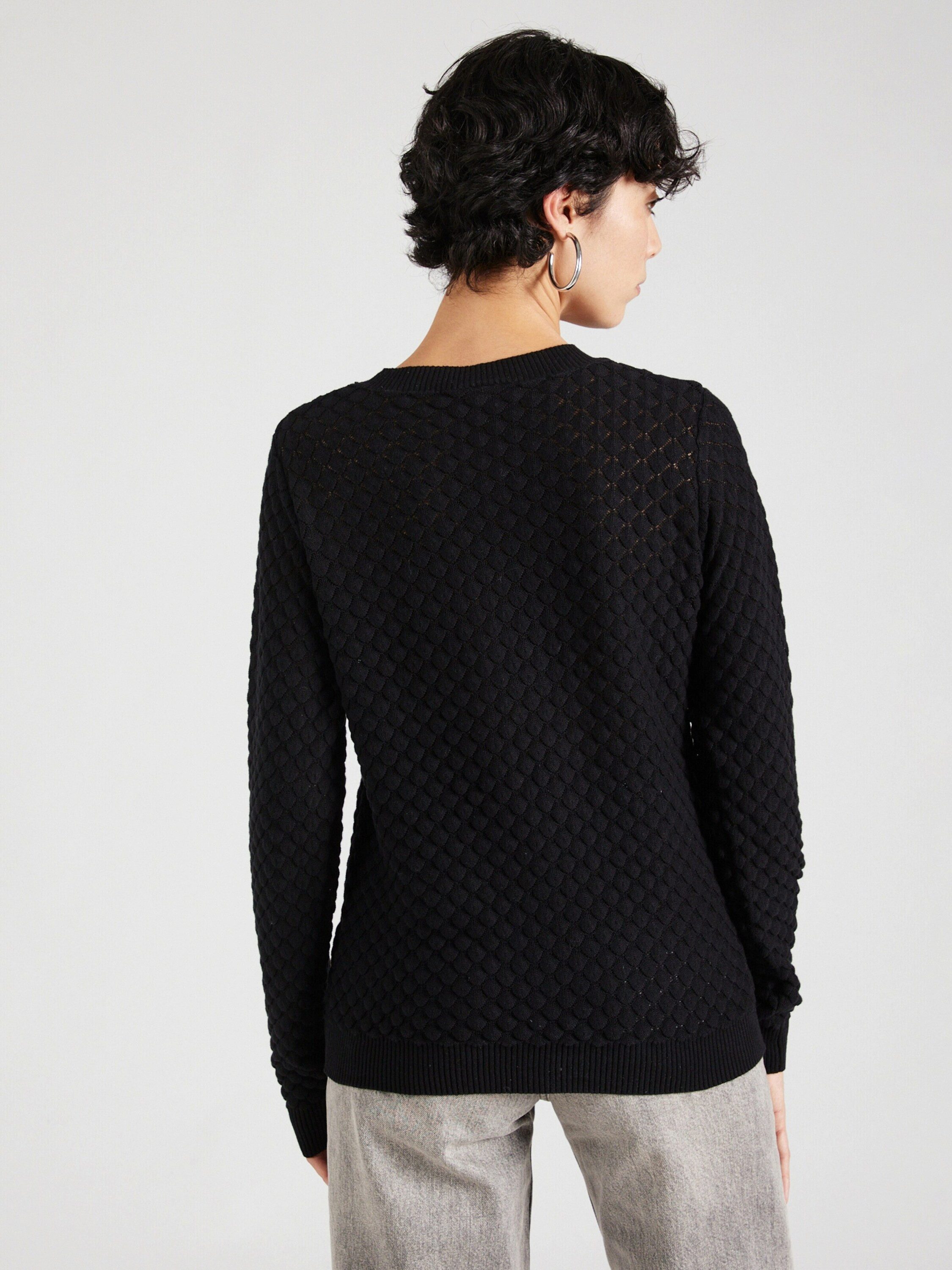 FREEQUENT Rundhalspullover DODO (1-tlg) Lochmuster günstig online kaufen