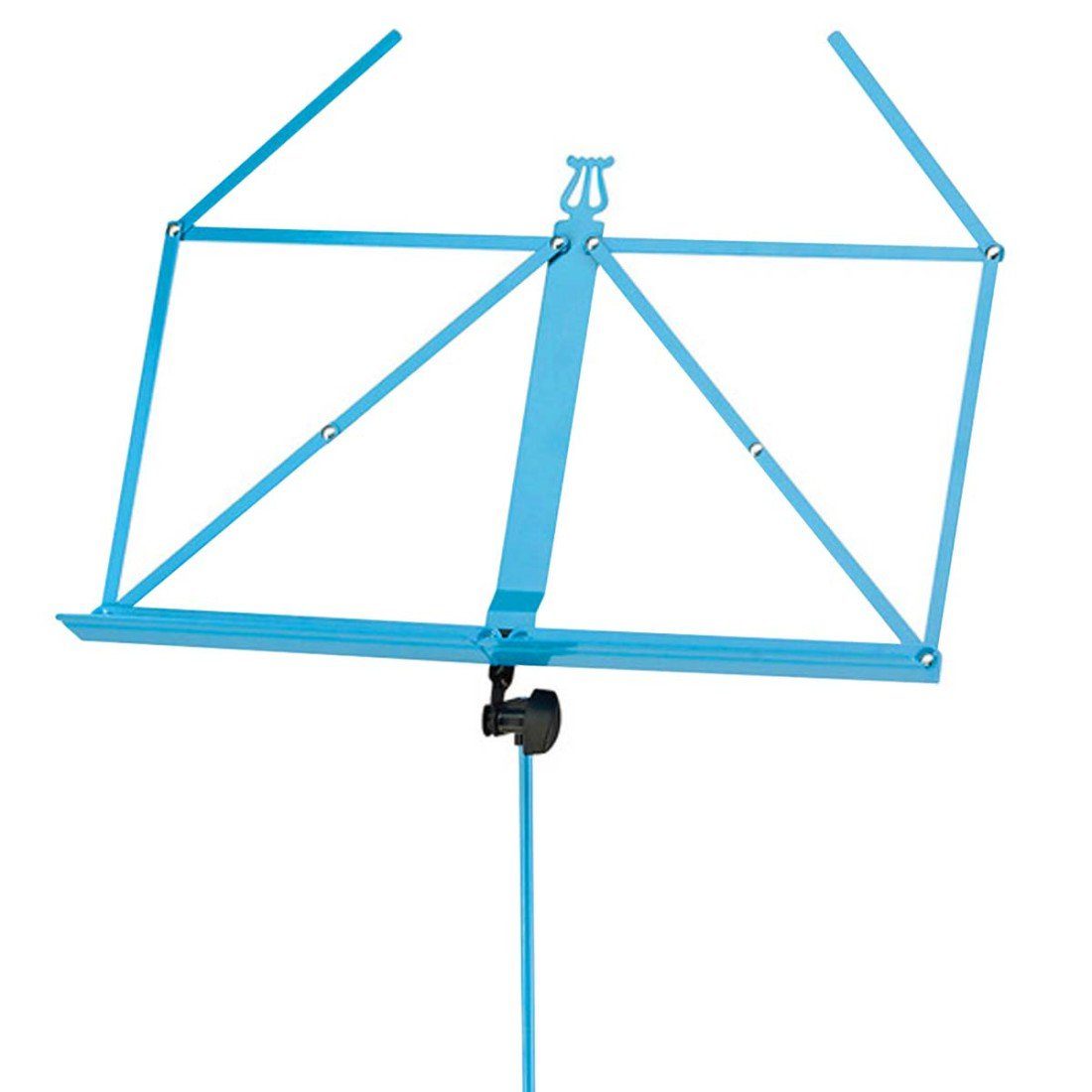König & Meyer Notenpult K&M Notenständer 100-1 Notenpult Meerblau, (Klappfuß, höhenverstellbar), Vorteils-Set
