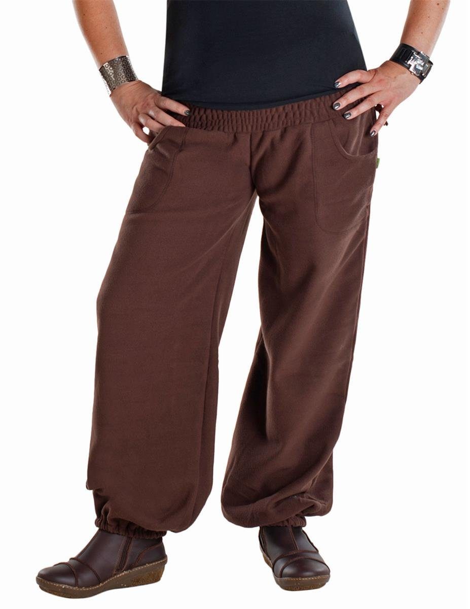 Vishes Fleecehose Warme Winter Thermohose Haremshose aus Fleece Hüfthose, Goa, Hippie Yoga Style