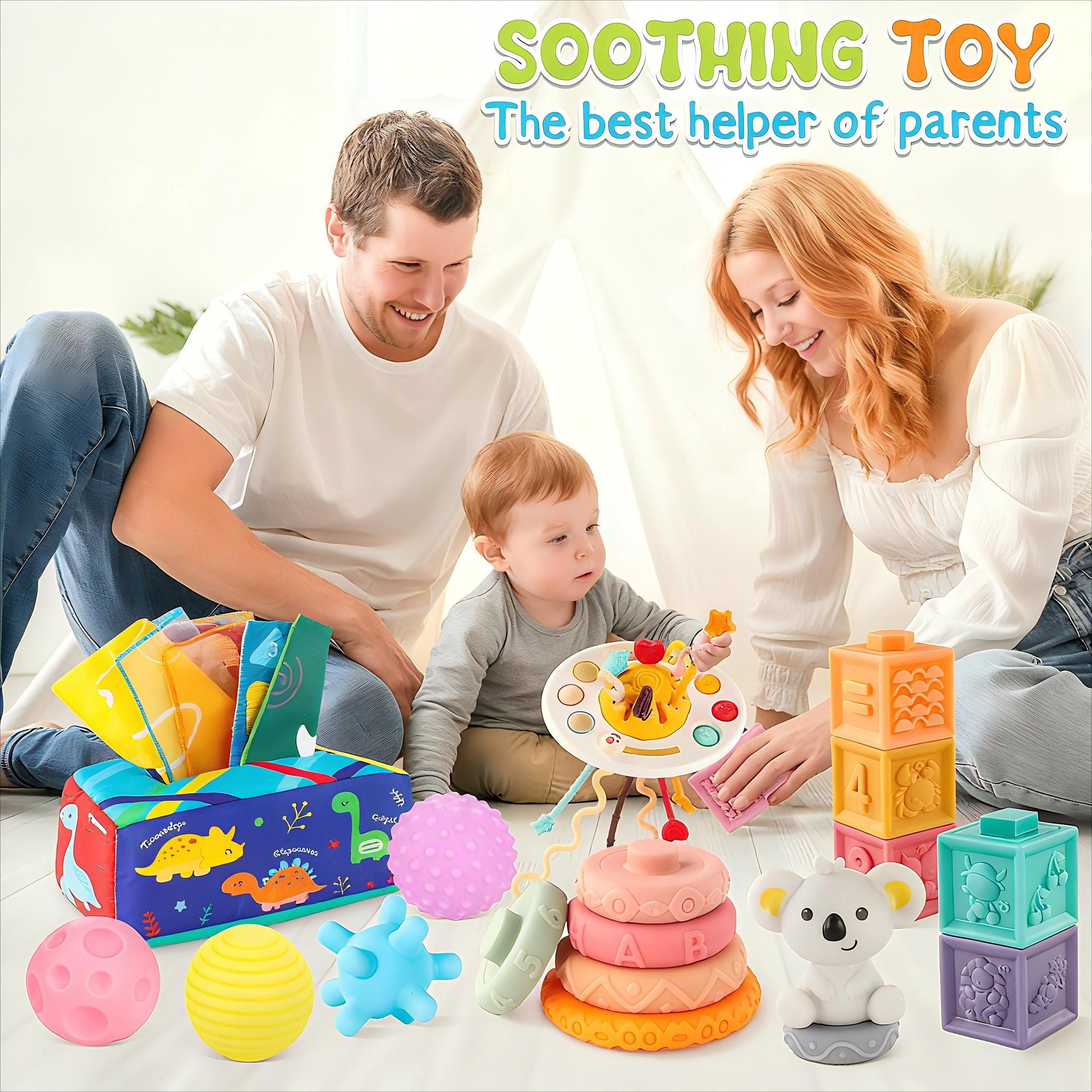 POPOLIC Lernspielzeug Montessori Spielzeug Baby 6 günstig online kaufen