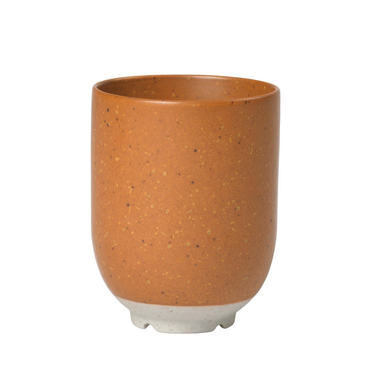 Broste Copenhagen Becher Eli Caramel Brown Becher ohne Henkel 0,2 l, Steinzeug, Eli Becher