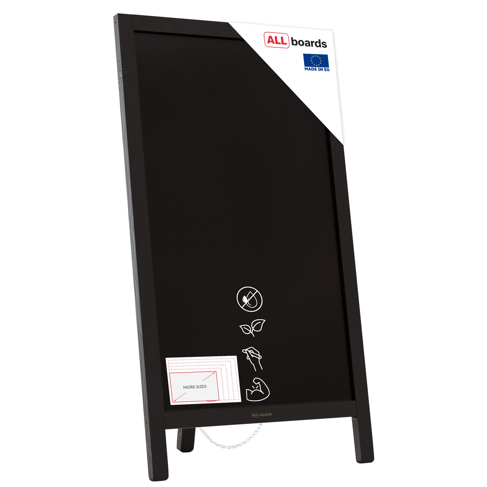 ALLboards Standtafel ALLboards Kundenstopper mit lackiertem Holzrahmen Werb günstig online kaufen