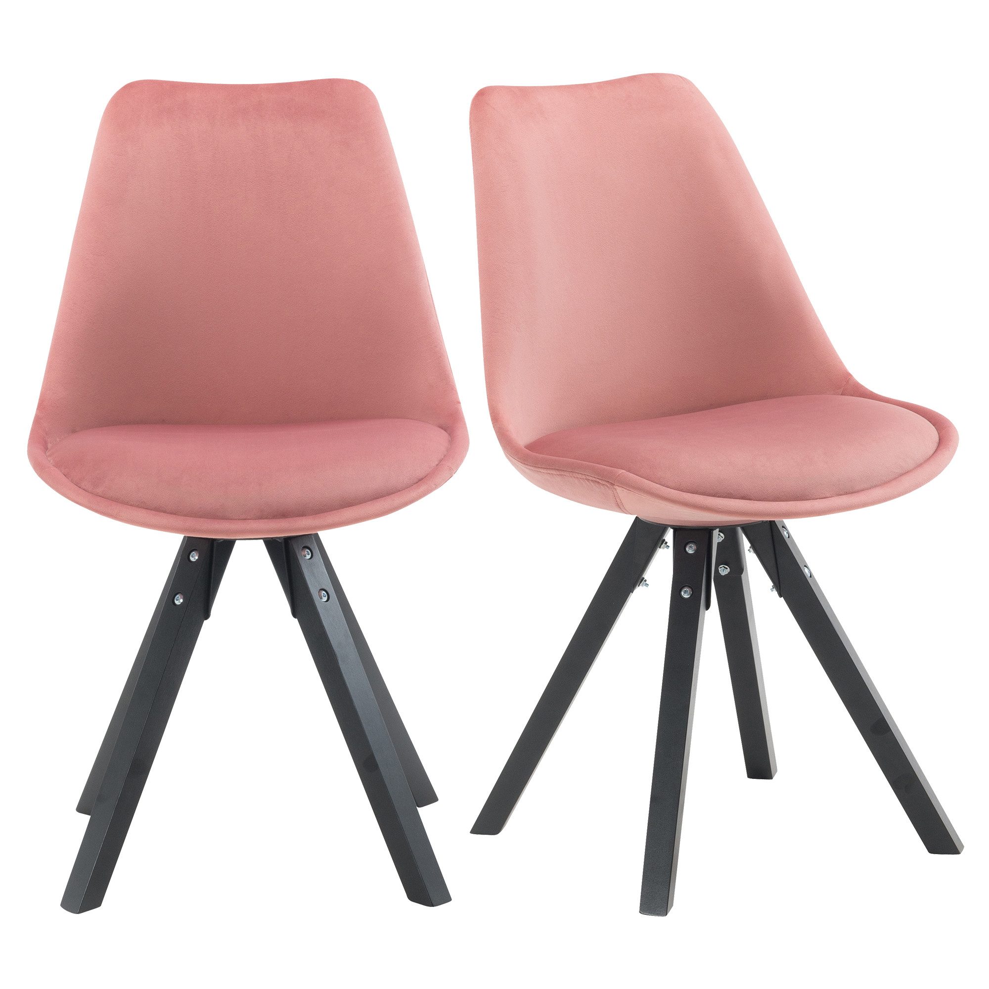 Duhome Esszimmerstuhl 518EM, (2er Set) Skandinavisches Retro-Design, elegant