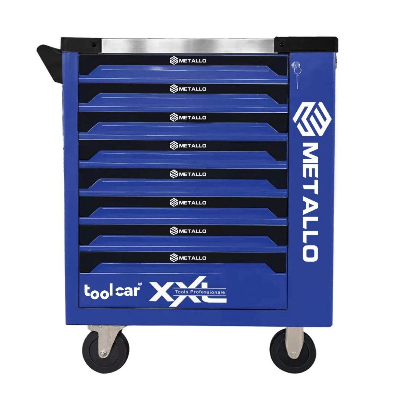 Toolcar Werkzeugwagen Werkstattwagen befüllt & bestückt mit Werkzeug, 7 Sch günstig online kaufen