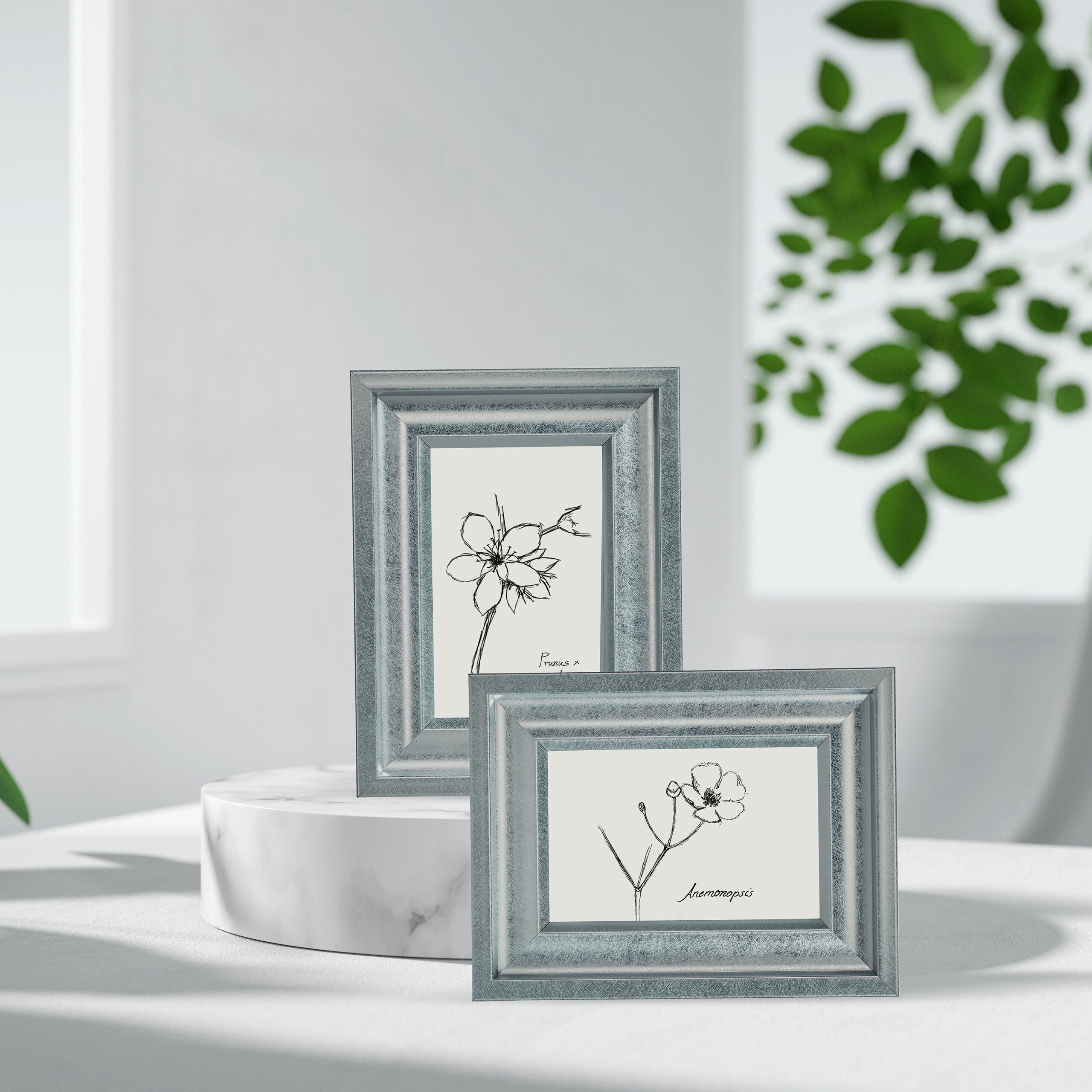 relaxdays Bilderrahmen-Set Bilderrahmen 13x18 cm 2er Set, silber günstig online kaufen