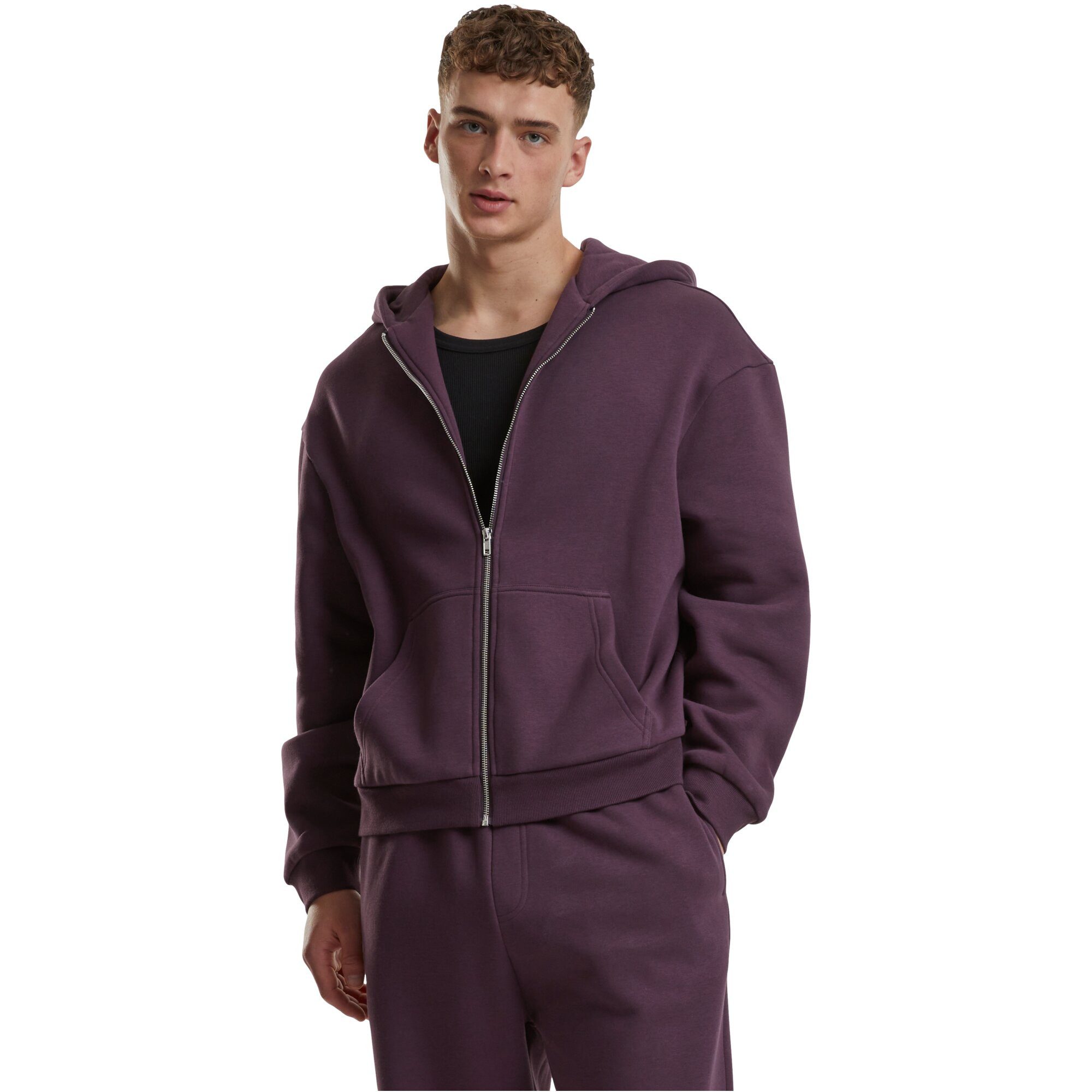 URBAN CLASSICS Kapuzensweatjacke Urban Classics Fluffy Zip Hoody (Sweatjacke, Kapuzenjacke, Sweatjacke, Zip Hoody)