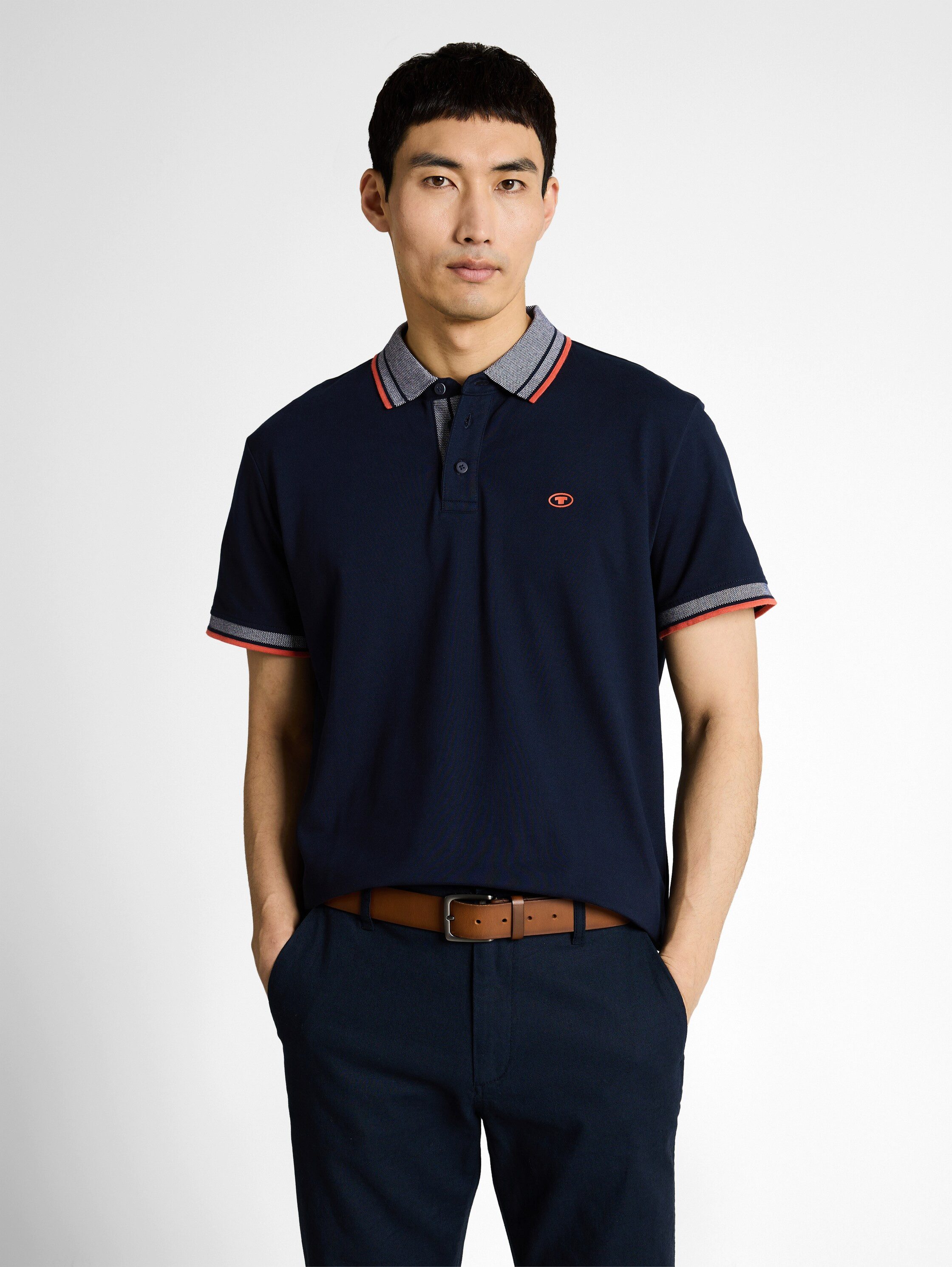 TOM TAILOR Poloshirt mit Logo Print