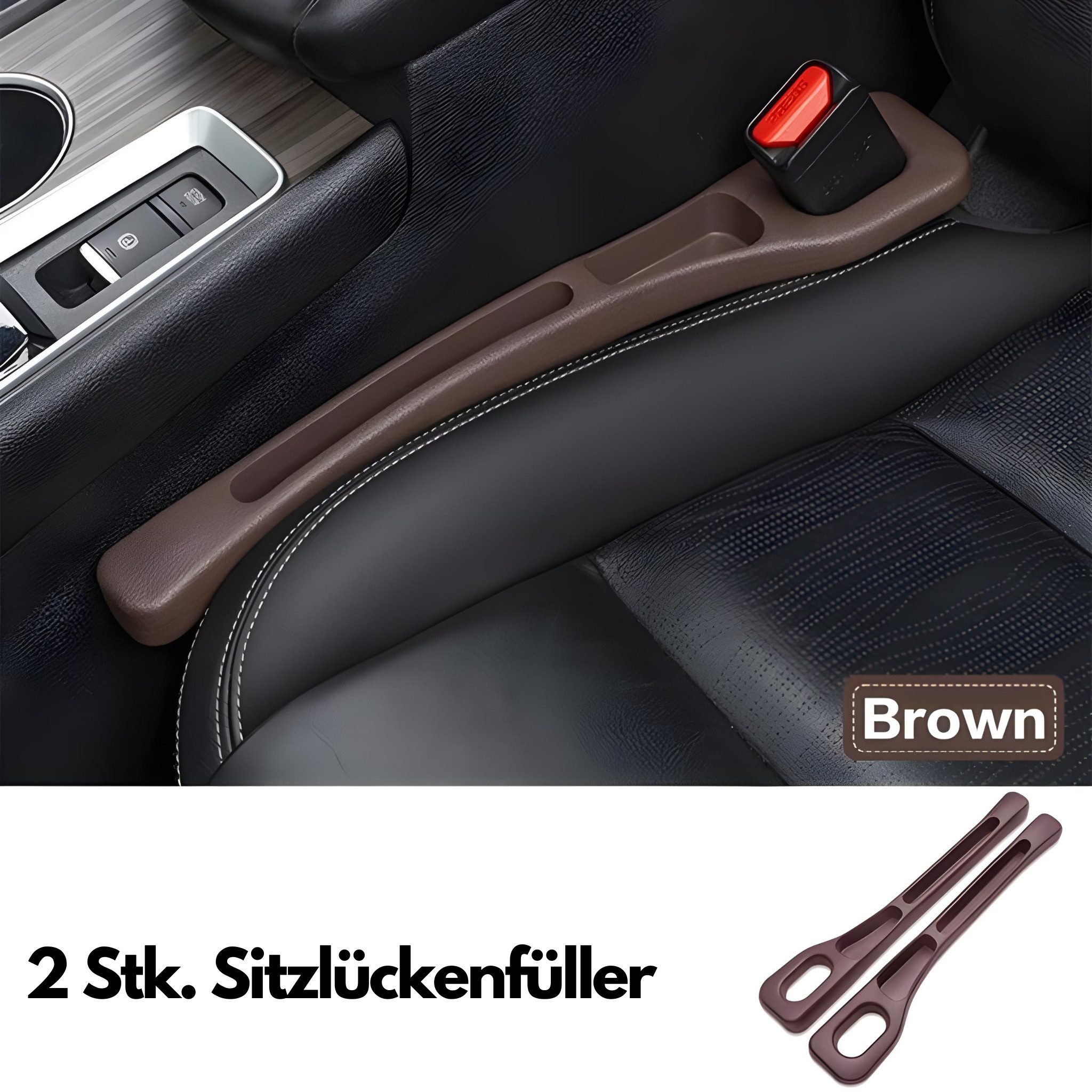 HS.SUPPLY Autositzschutz 2X Auto Sitzlückenfüller, Auto Organizer, Auto Gadgets