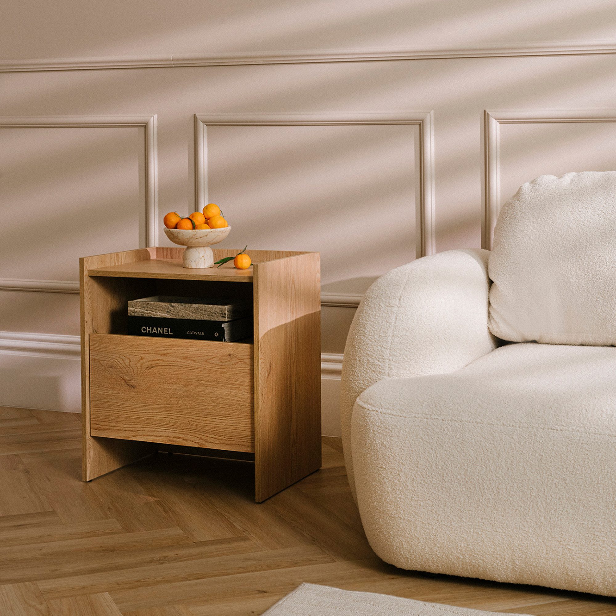 Beautysofa Nachttisch JUNI mit Schublade (Offene günstig online kaufen