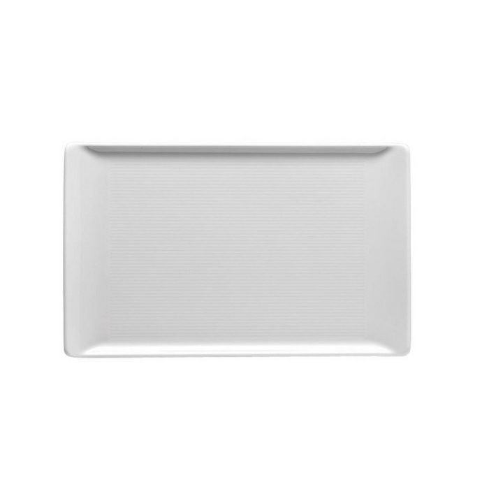Thomas Porzellan Servierplatte Loft by Rosenthal Weiß Platte 24 x 15 cm flach Porzellan