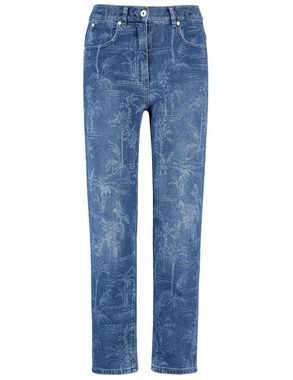 GERRY WEBER 7/8-Jeans Jeans KEYLA MOM FIT mit tropischem Muster