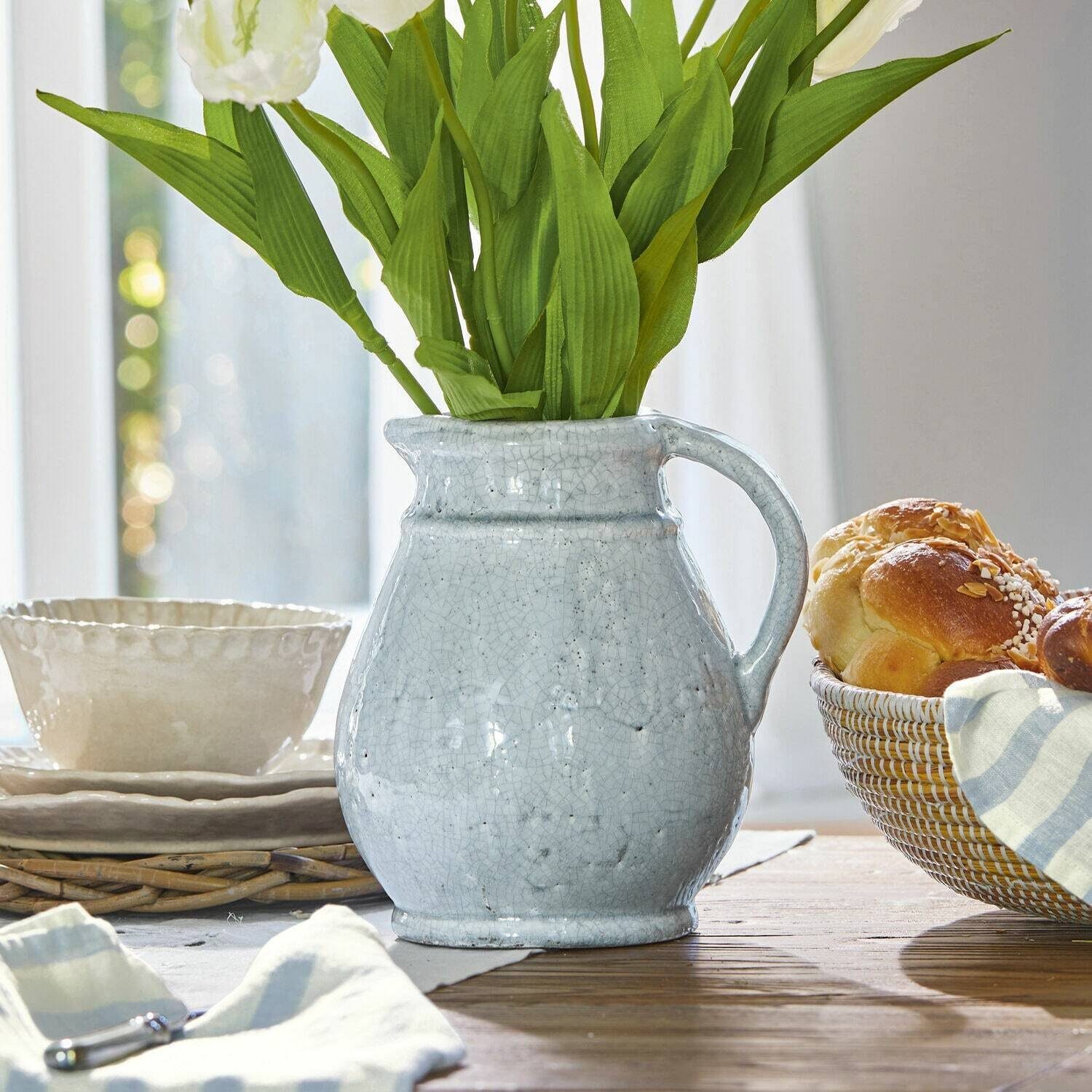 Mirabeau Tischvase Vase Flint grau