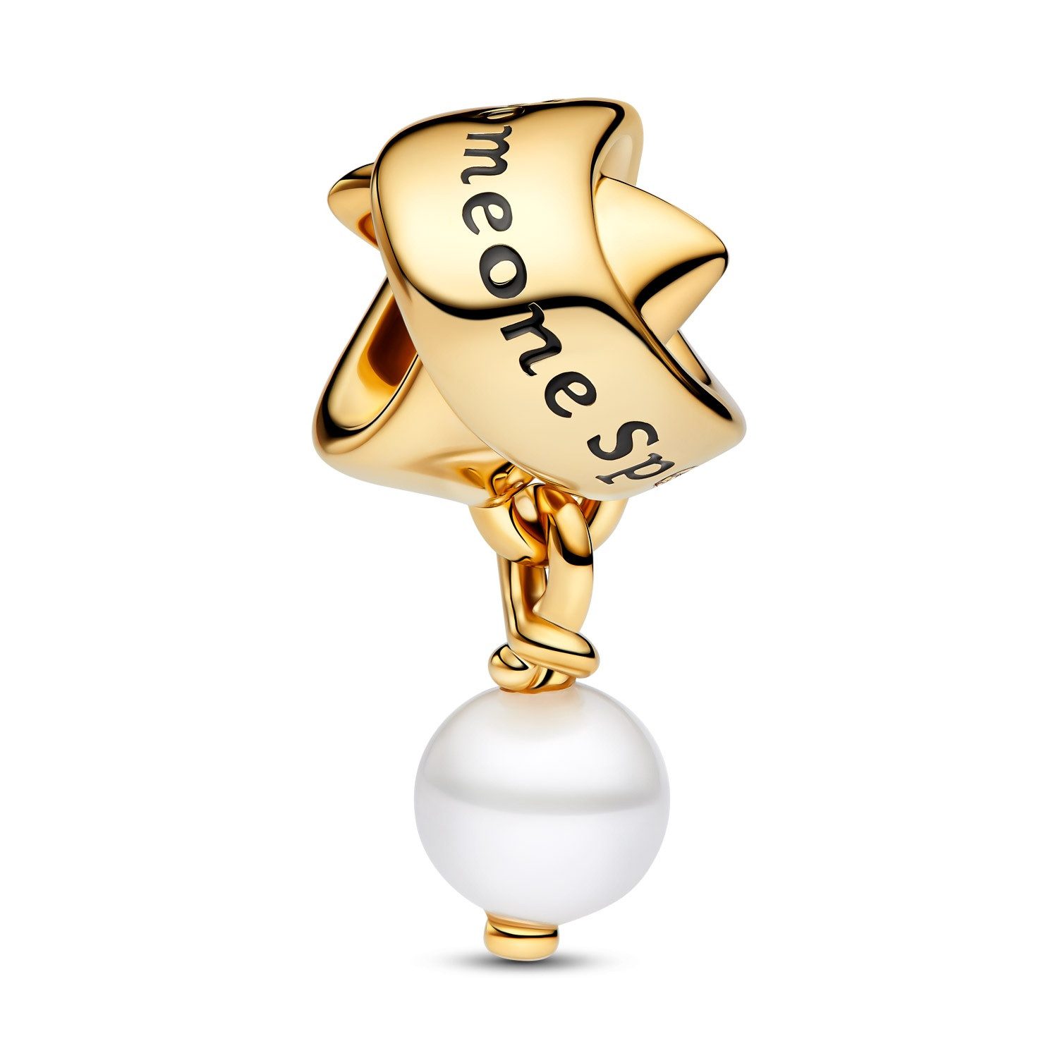 Pandora Kettenanhänger Charm Goldfarbene Schleife mit günstig online kaufen