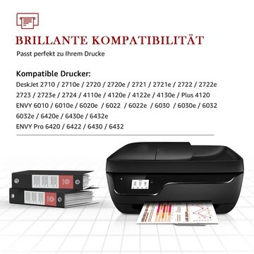 Toner Kingdom 2x 305 XL Kompatibel für HP 305XL (1 Schwarz=600 Seiten) Tintenpatrone (hp deskjet 2720 2710 ENVY 6000 6020 6030 patronen)