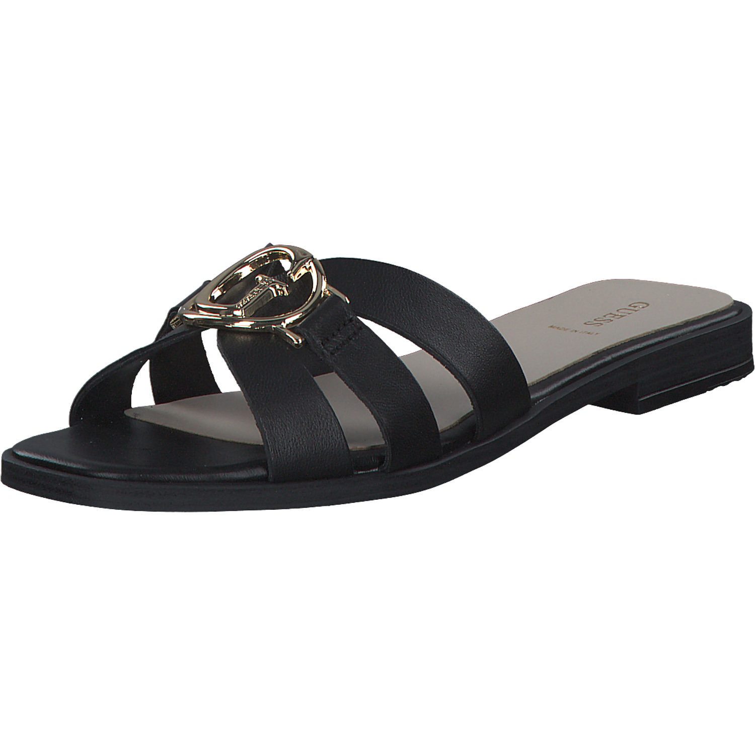 GUESS Damen Isaac Slipper – Klassischer Slip-On Loafer Mit Metallischen Details