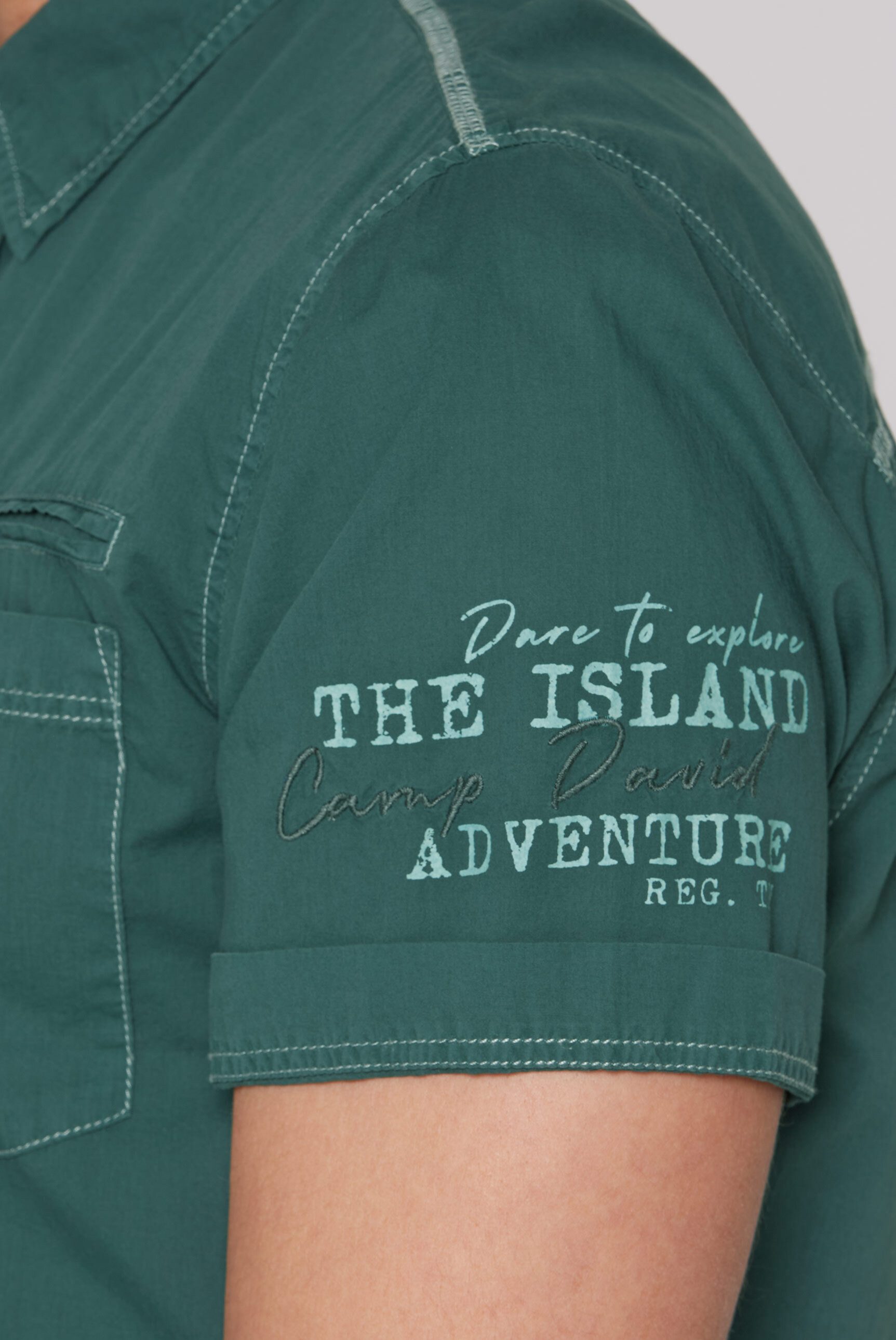 CAMP DAVID Kurzarmhemd aus Baumwolle