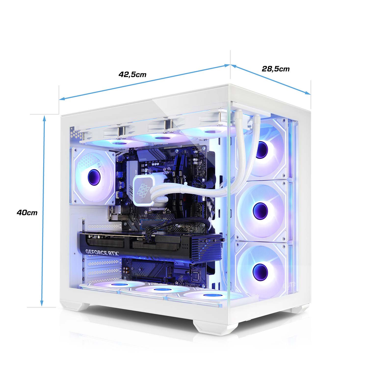 Kiebel Panorama Curve IX Gaming-PC (AMD Ryzen 7 AMD Ryzen 7 9800X3D, RX 9070 XT, 32 GB RAM, 2000 GB SSD, Wasserkühlung, WLAN, RGB-Beleuchtung) – Bild 5 von 5