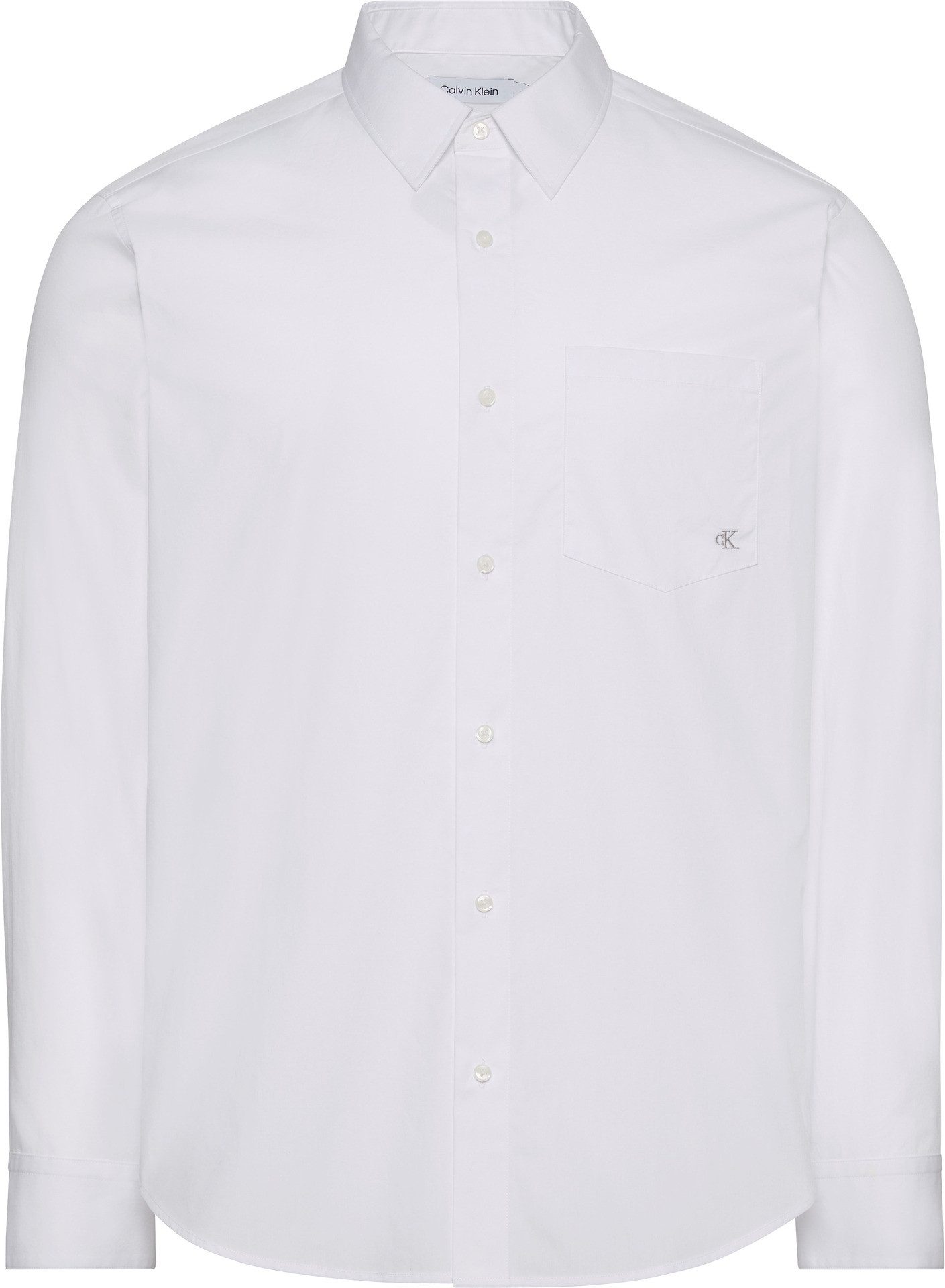 Calvin Klein Jeans Langarmhemd LS POPLIN CLASSIC SHIRT mit Monogramm-Stickerei