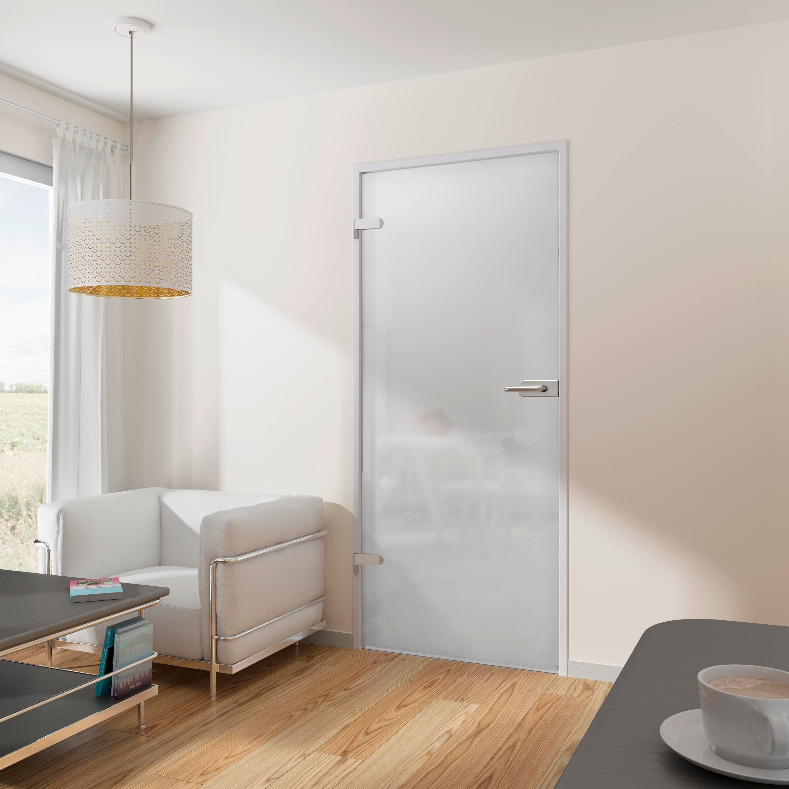 inova wohnen Zimmertür Milchglas 83,4 x 197,2 cm, inkl. Beschlagset nach Wahl