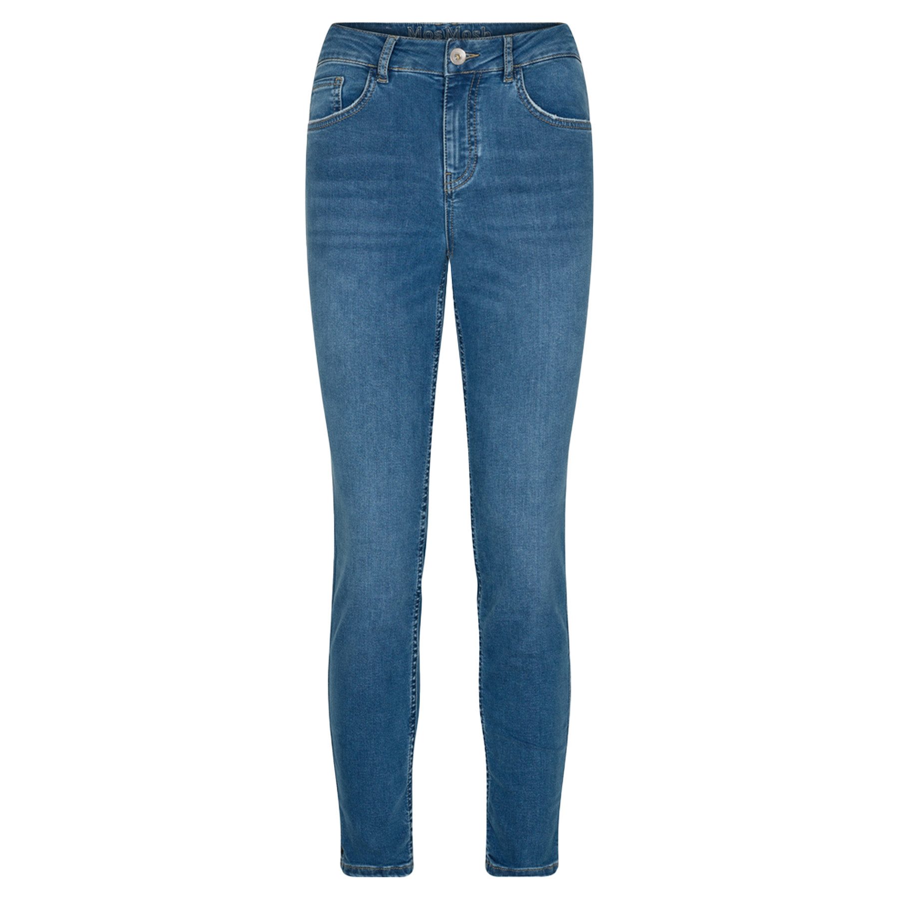 Mos Mosh 5-Pocket-Jeans MOS MOSH Jeans VICE CONTOUR mit Bio-Baumwolle - Blau