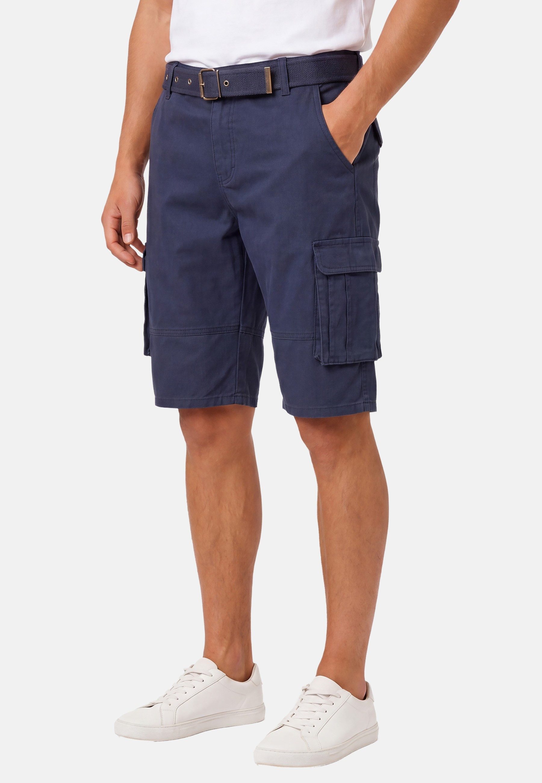Arctic Seven Shorts Herren Cargo mit Gürtel – Kurze Outdoor Hose aus Baumwolle Robuste Cargo Shorts mit vielen Taschen und Gürtel