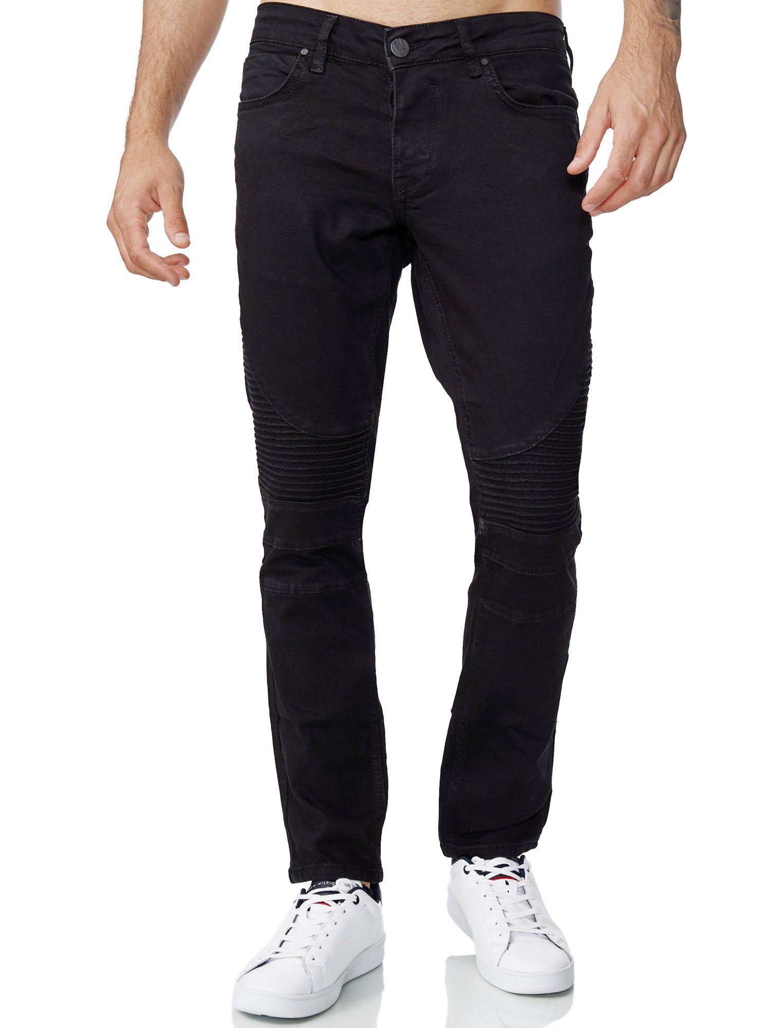 Tazzio Slim-fit-Jeans 16517 in cooler Biker-Optik