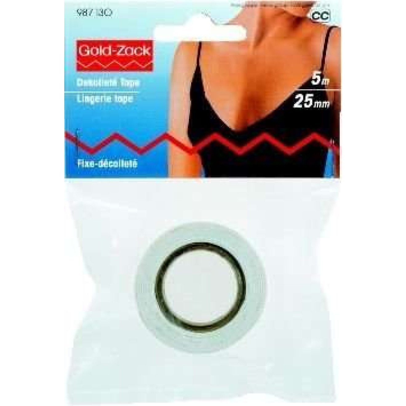 Stricknadeln Dekolleté Tape 25 mm 5 m