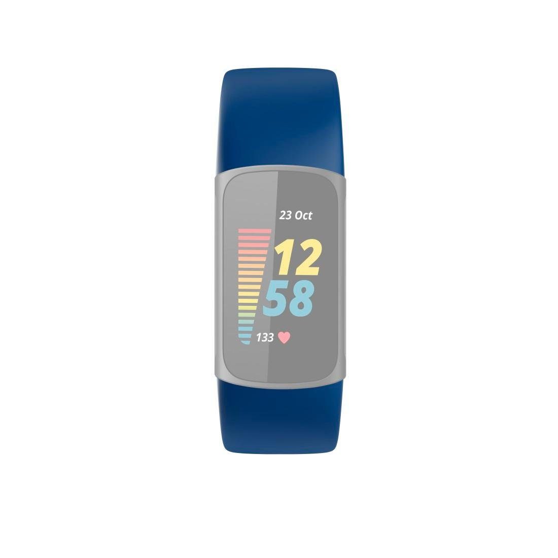 Hama Smartwatch-Armband Armband Tauschen, für universal Fitbit Uhrenarmband Charge zum 5, dunkelblau