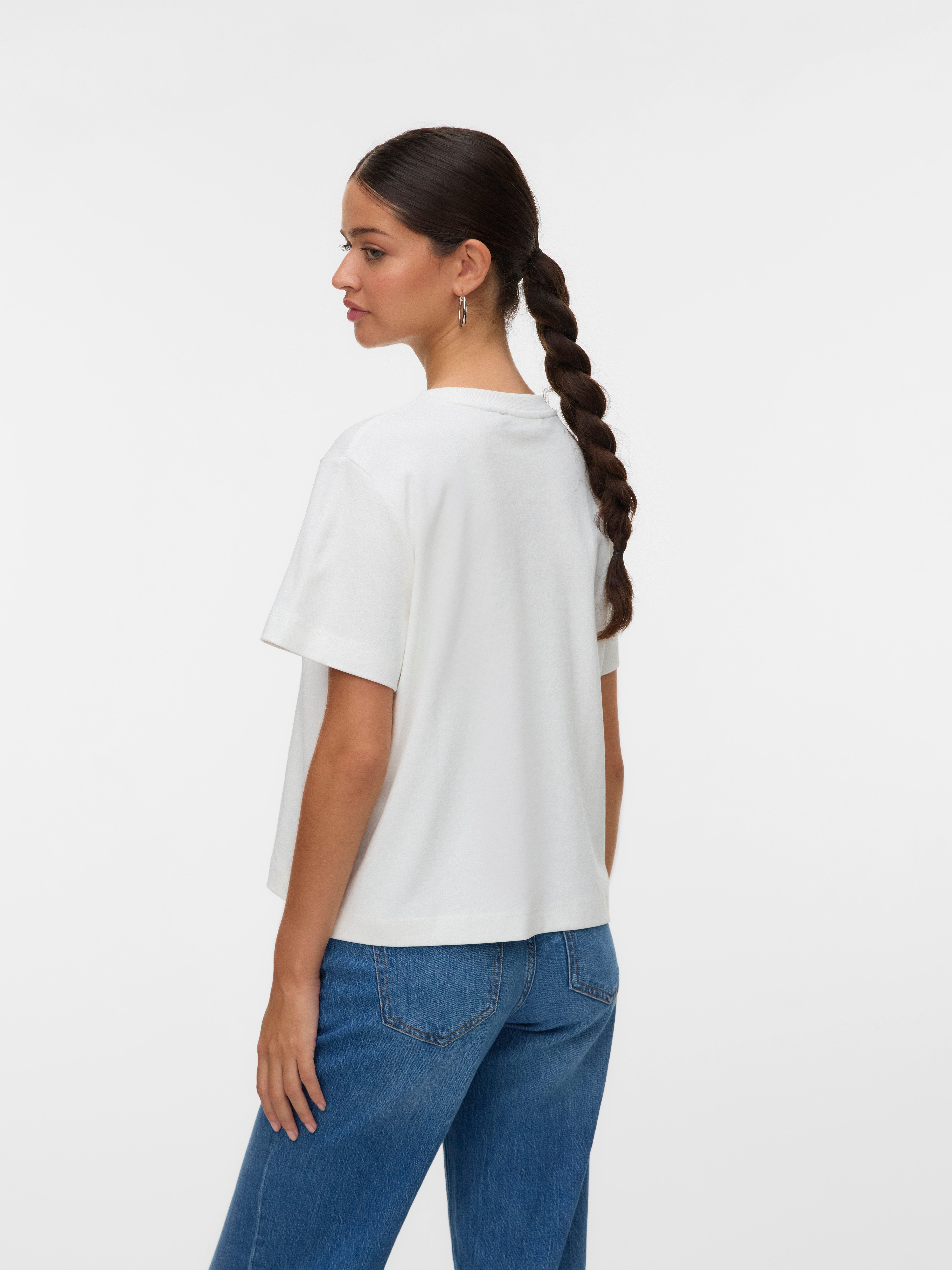 Vero Moda Kurzarmshirt VMSARA METTE SS TOP BOX JRS GA NOOS Baumwolle, regul günstig online kaufen