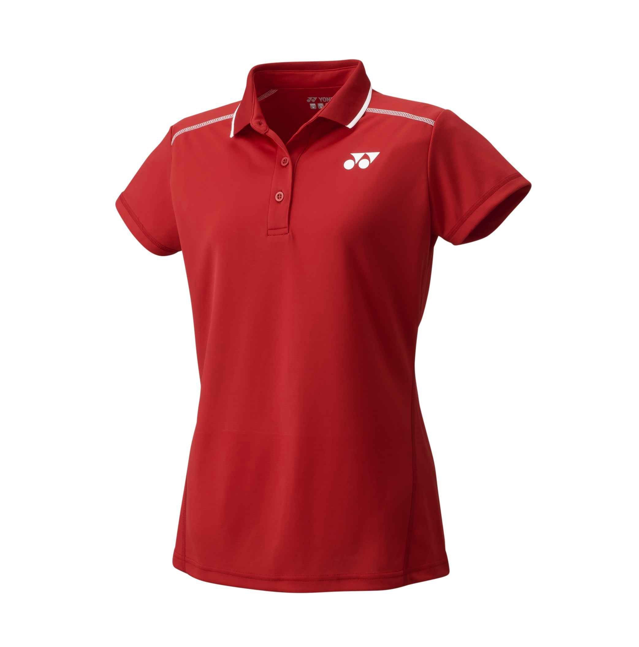 Yonex Poloshirt Team #17 rot Damen