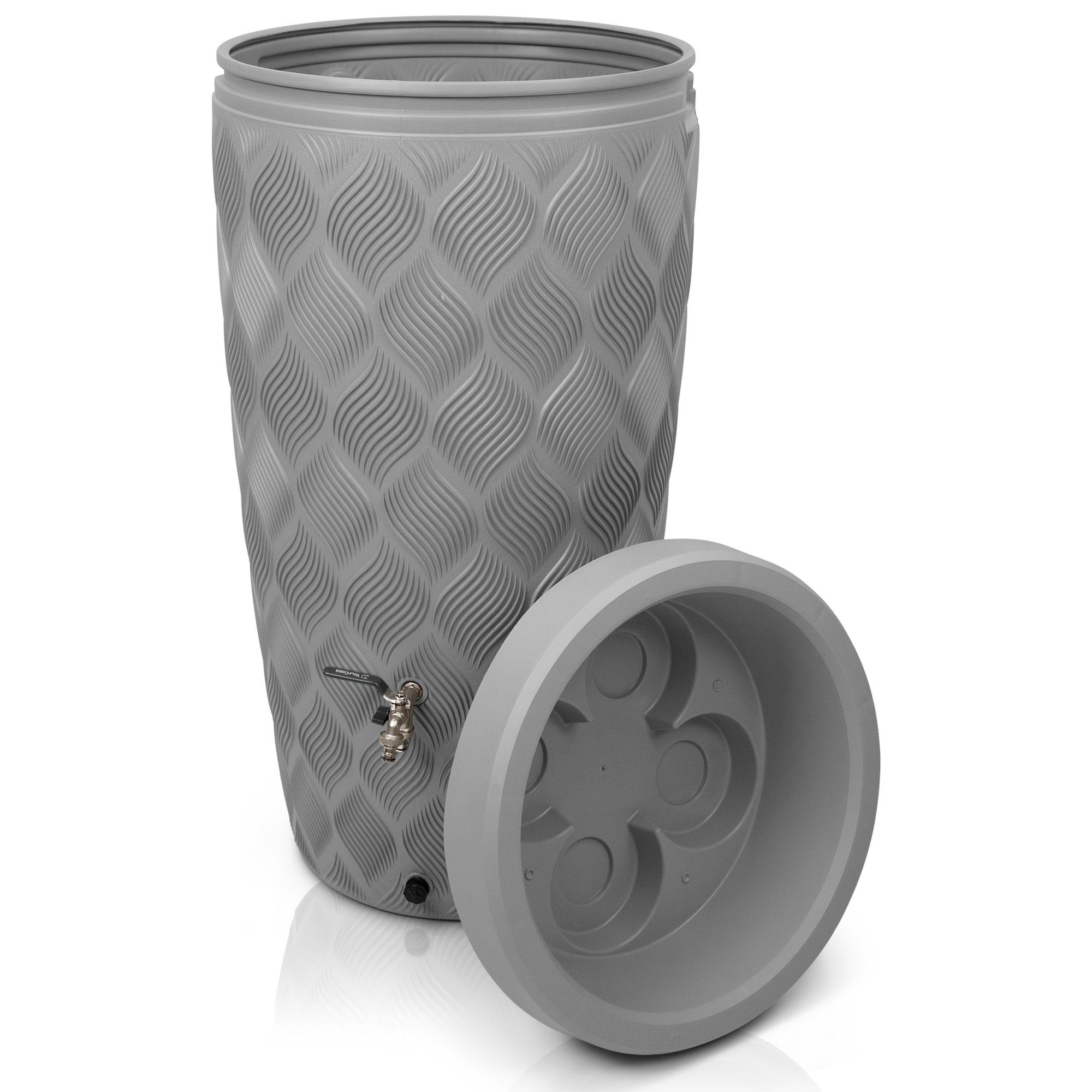 YourCasa Regentonne YourCasa Regentonne 240L [Seabreeze] Regenfass Regenwassertonne, Durchmesser unten: 44,5 cm, Durchmesser oben: 59,5 cm, Höhe: 112 cm