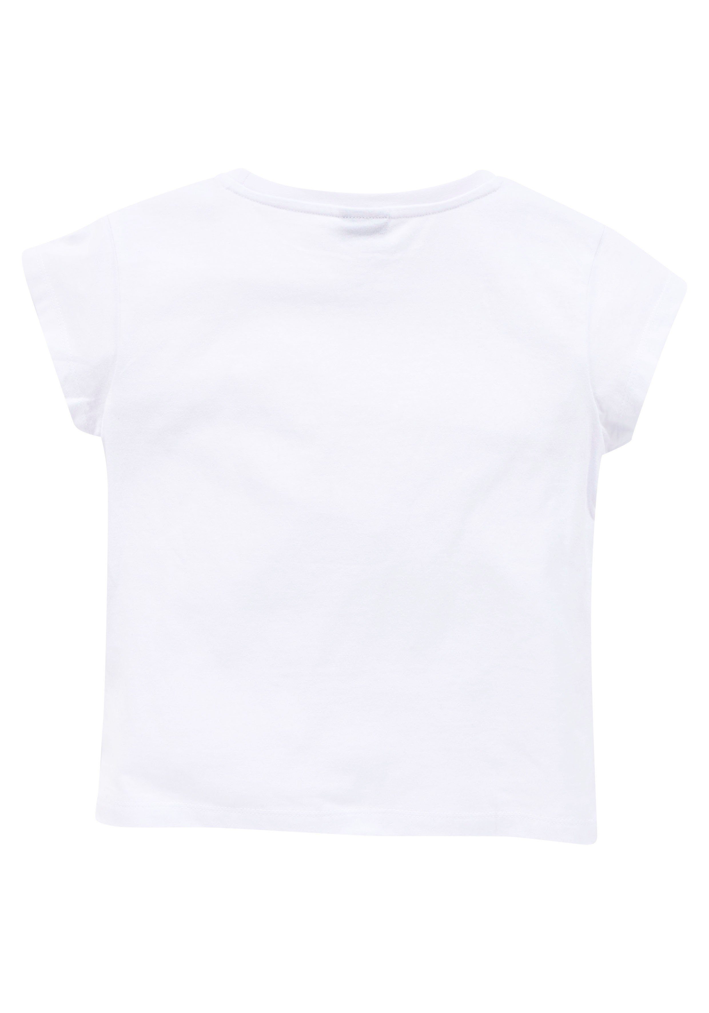 T-Shirt KIDSWORLD in kürzerer Form gerader