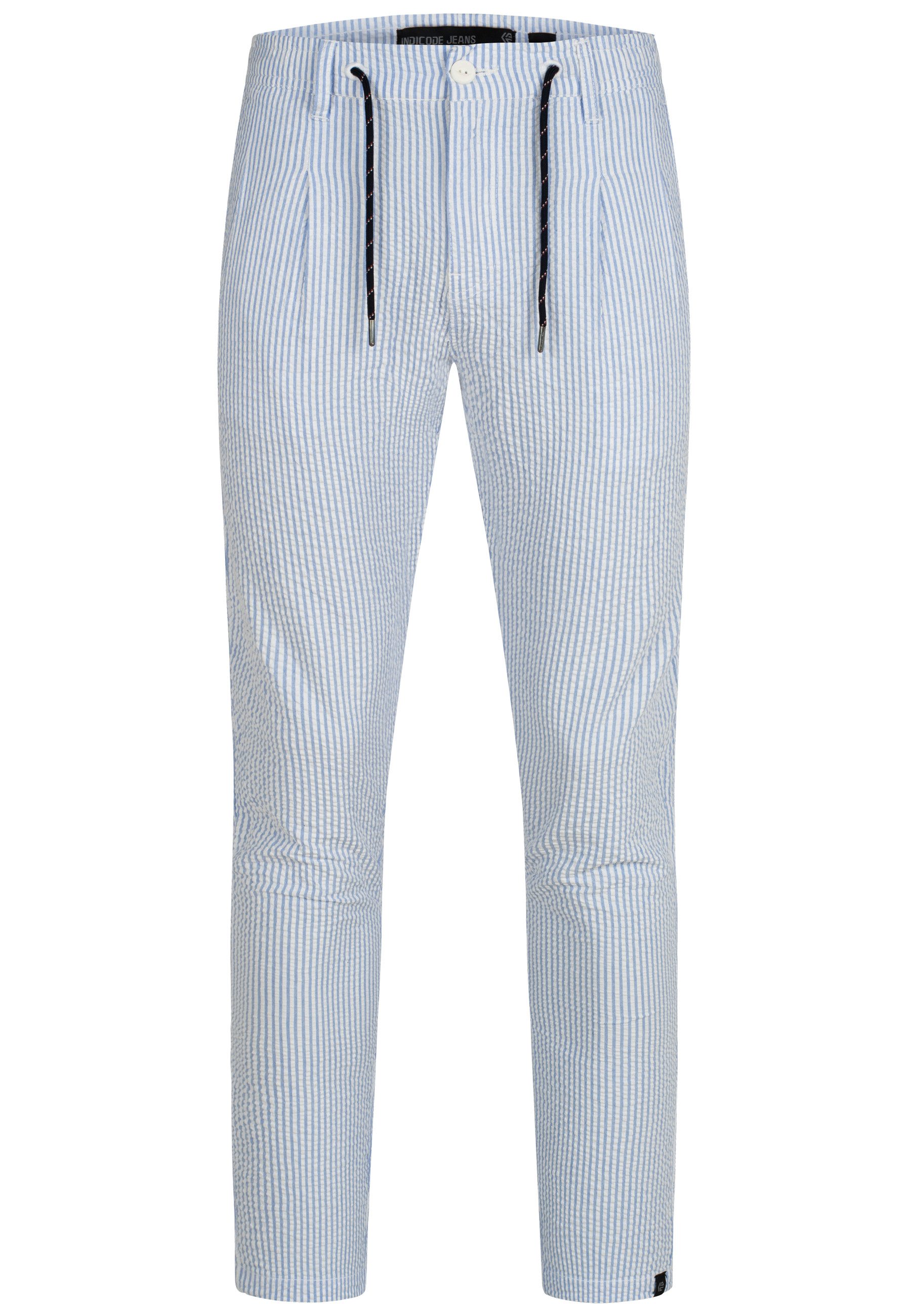 Indicode Stoffhose INWebb aus Seersucker-Gewebe für günstig online kaufen