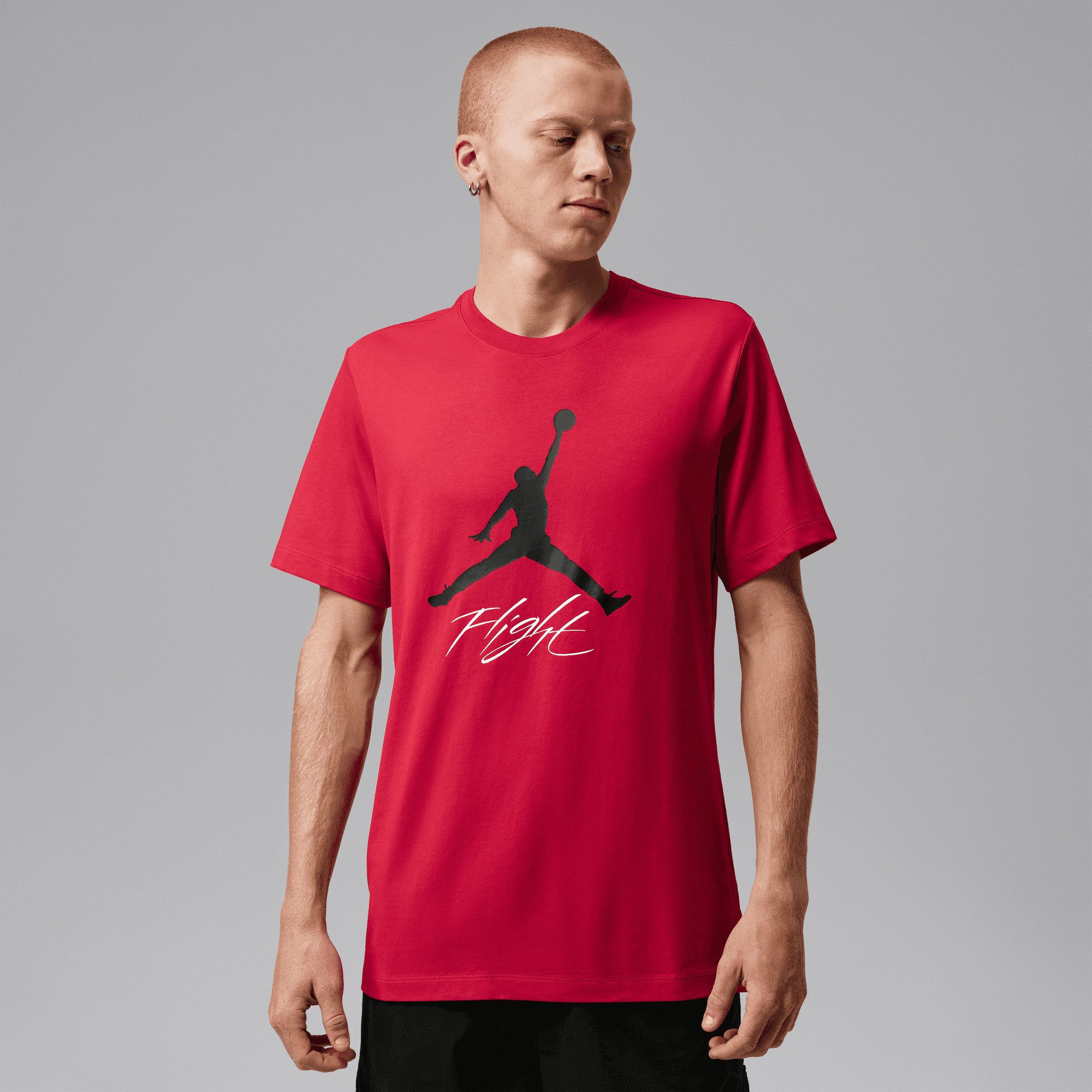 Jordan Trainingsshirt Jordan Jumpman Flight Men's T-Shirt für Laufen und Fitness, mit Rundhalsausschnitt, aus Baumwolle