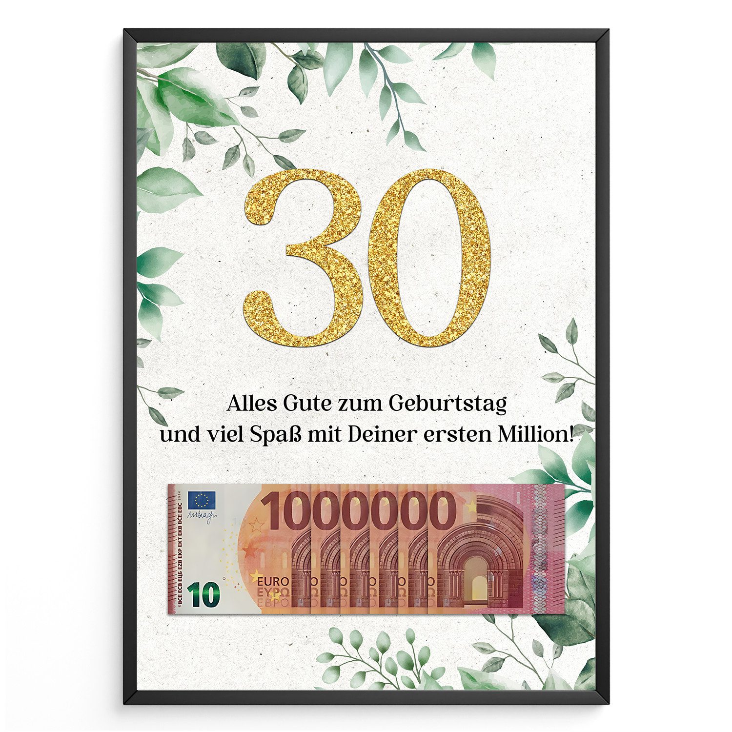 Tigerlino Poster Geburtstag Geldgeschenk Männer Frauen günstig online kaufen