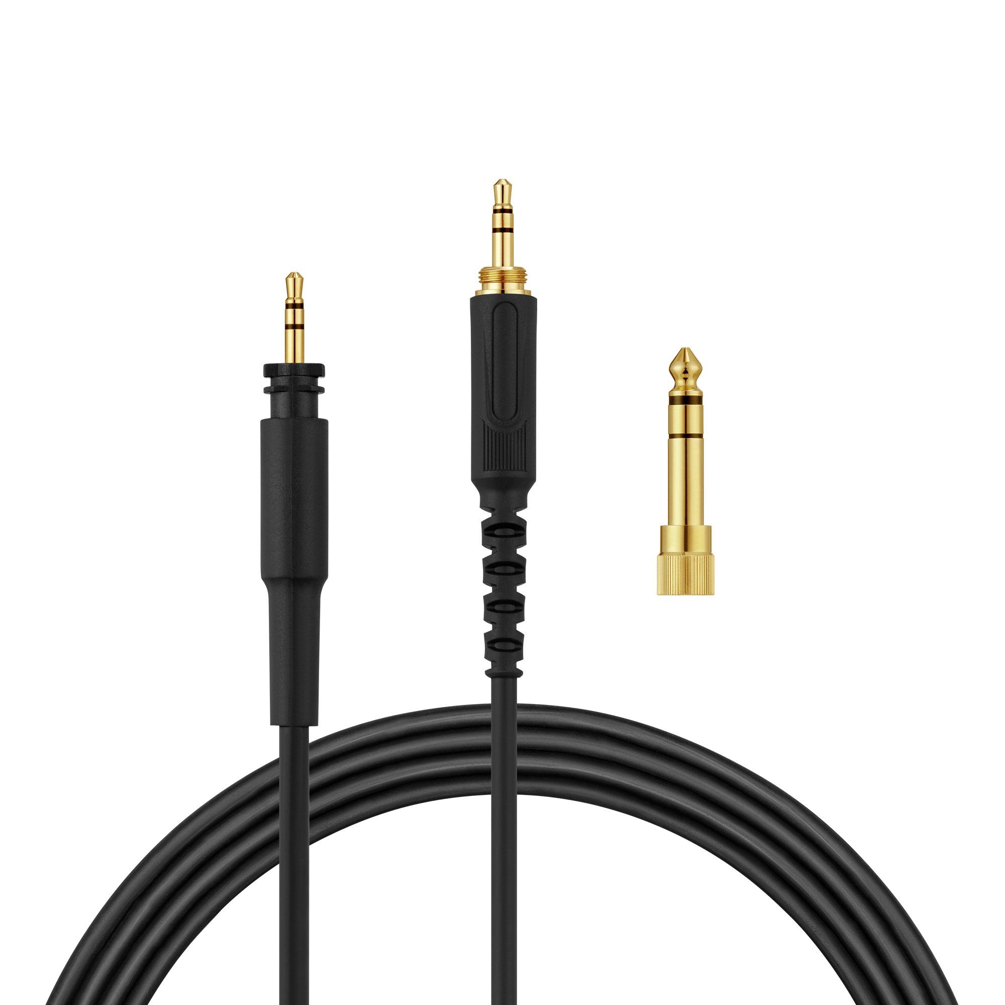 kwmobile Kopfhörerkabel für Shure SRH440A / SRH840A / SRH440 / SRH840 Audio-Kabel, (24.00 cm), AUX Klinke Kabel mit Adapter