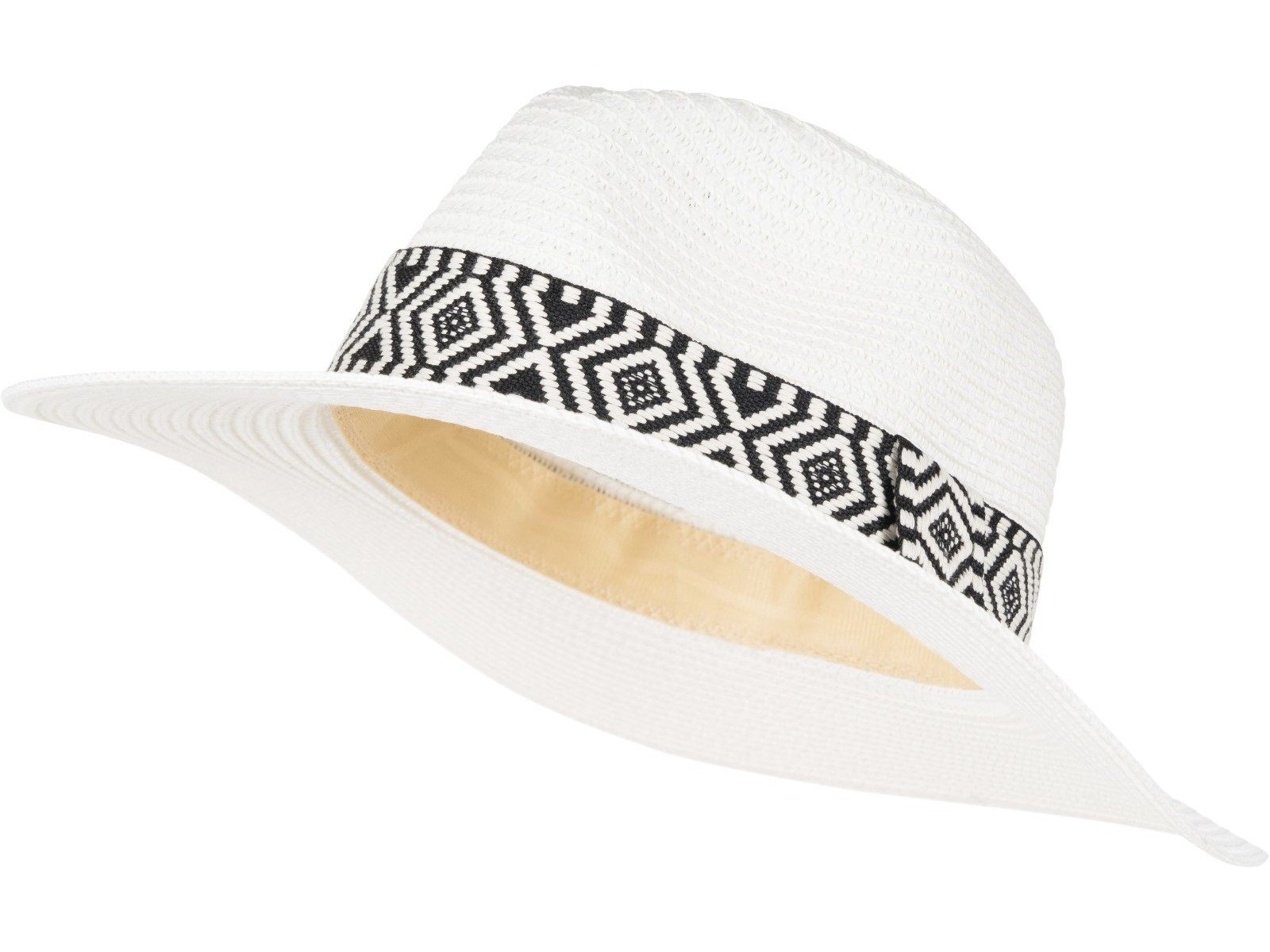 styleBREAKER Sonnenhut Panama Strohhut Hutband Azteken Muster (1-St)