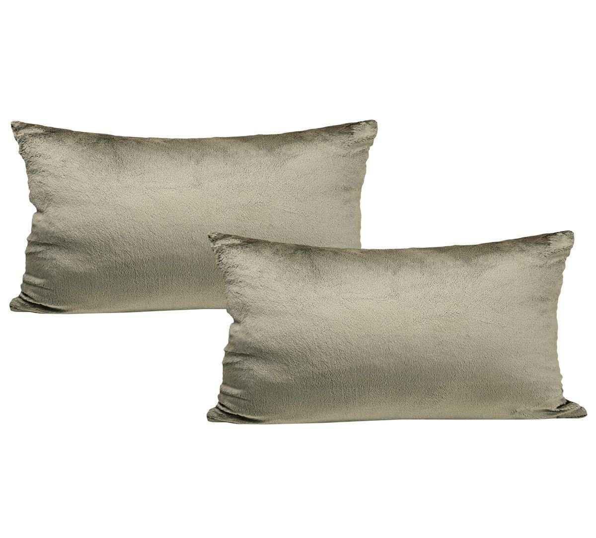 JACK Kissenbezüge 2er Set Kissenhülle Teddy Flausch Plüsch, (2 Stück), supe günstig online kaufen