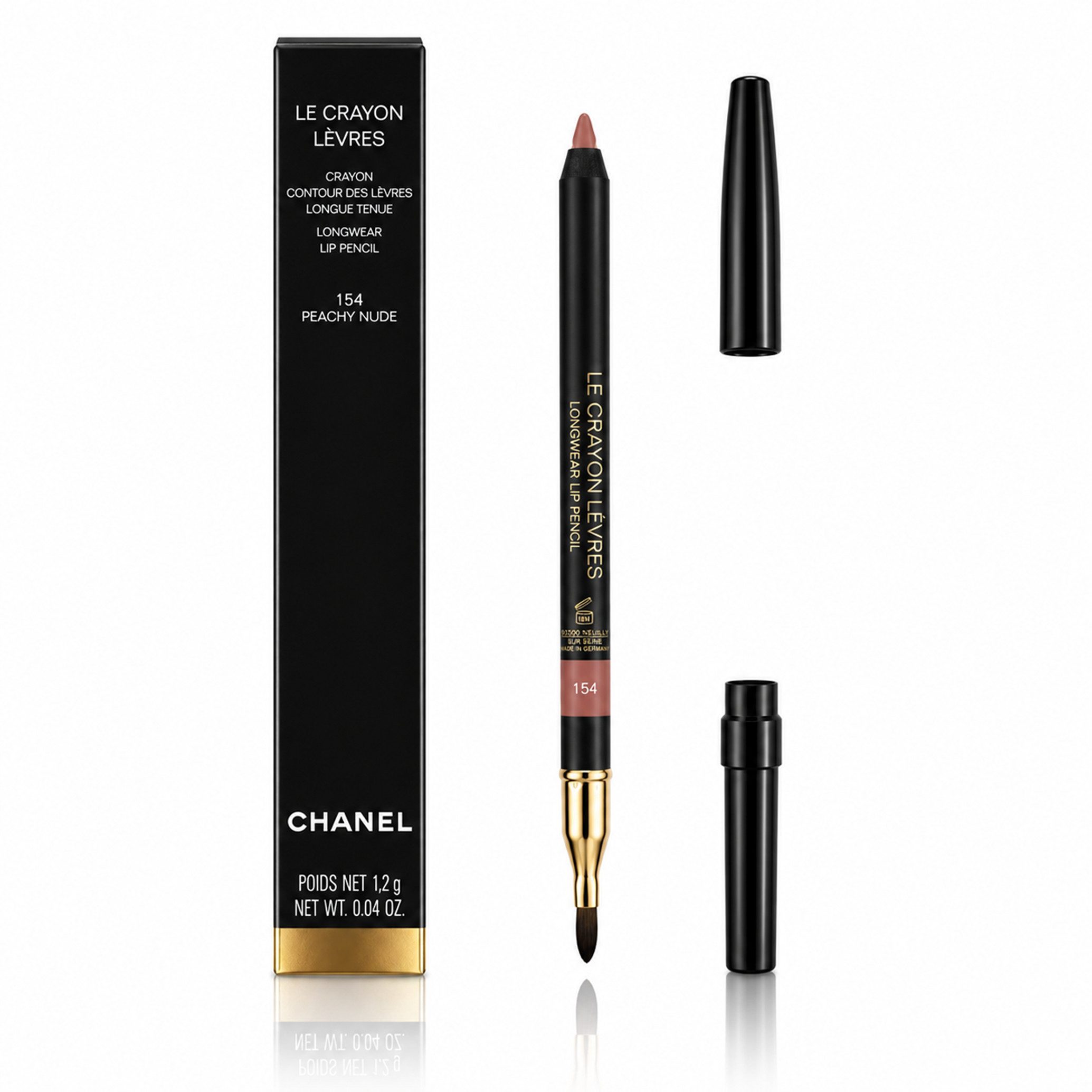 CHANEL Lipliner Chanel Le Crayon Lèvres Longwear 154 Peachy Nude Pencil Lip Pencil