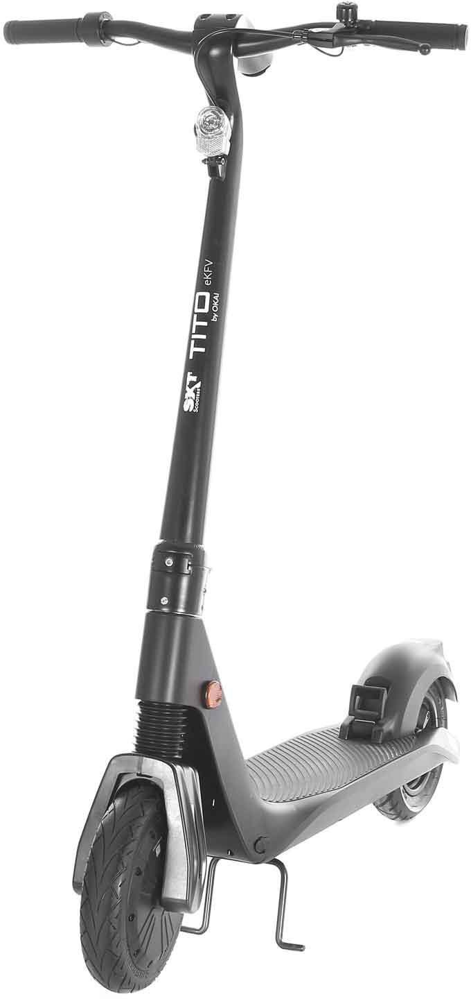 ist im Versandhandel sehr günstig SXT Scooters E-Scooter 20 km/h, eKFV, mit TITO schwarz Straßenzulassung SXT