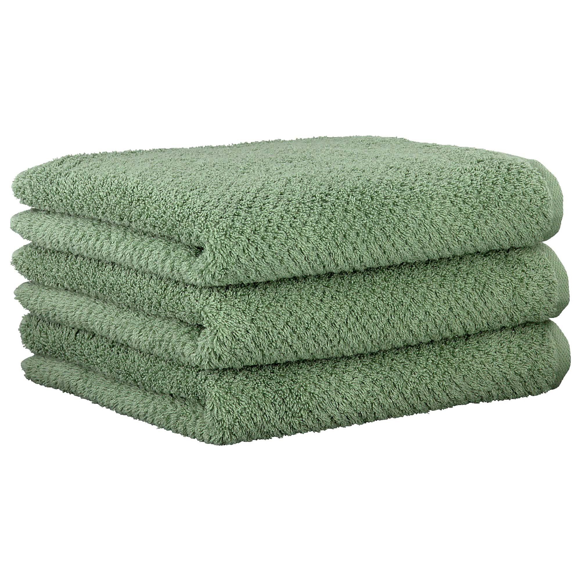 Cawö Handtuch Unisex Handtuch 3er Pack Baumwolle Pure, Frottier (Packung, 3-St)