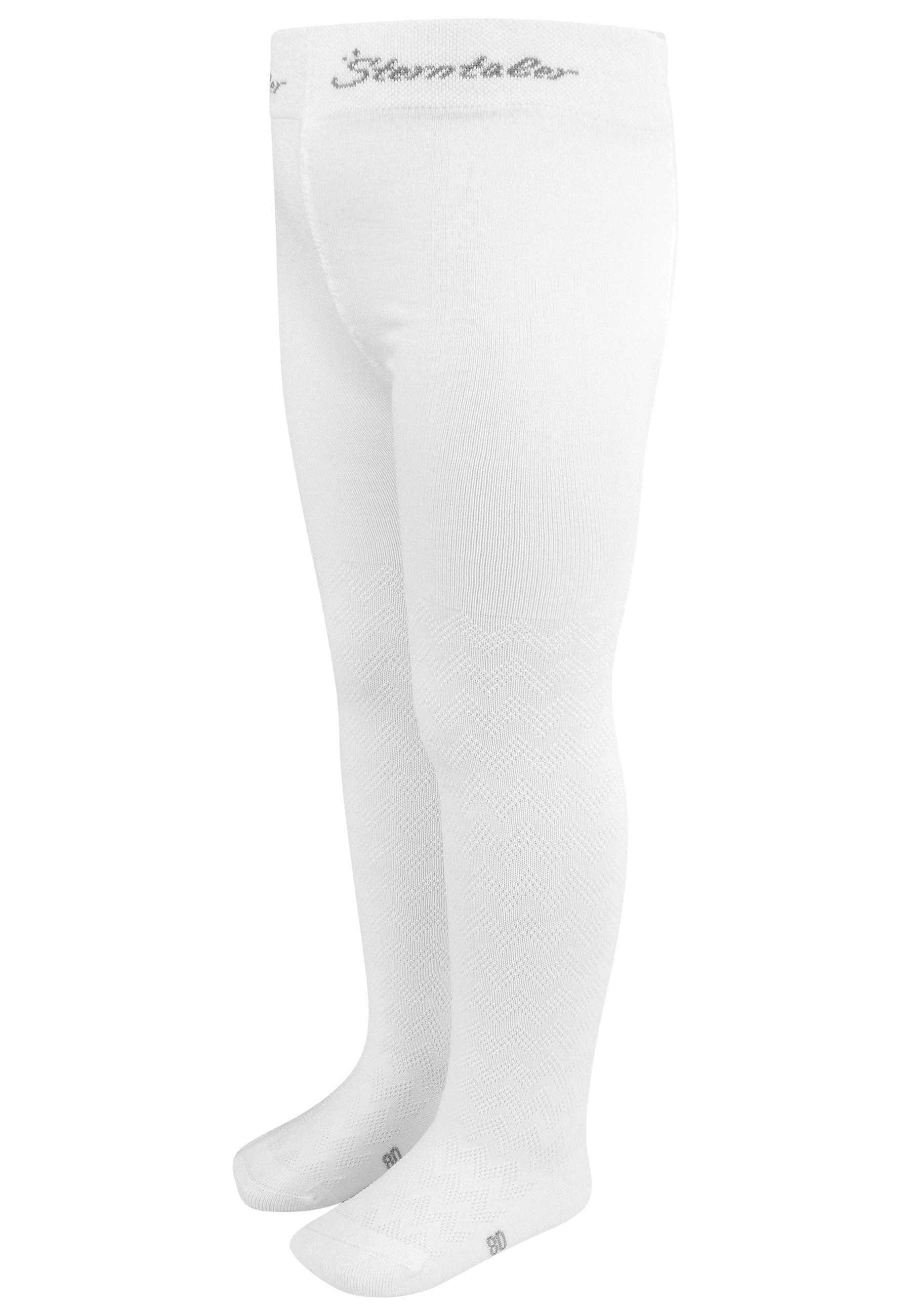 Sterntaler® Strumpfhose Strumpfhose Struktur (1 St) Strumpfhose uni mit Struktur, merzerisierte Baumwolle, weich & dünn