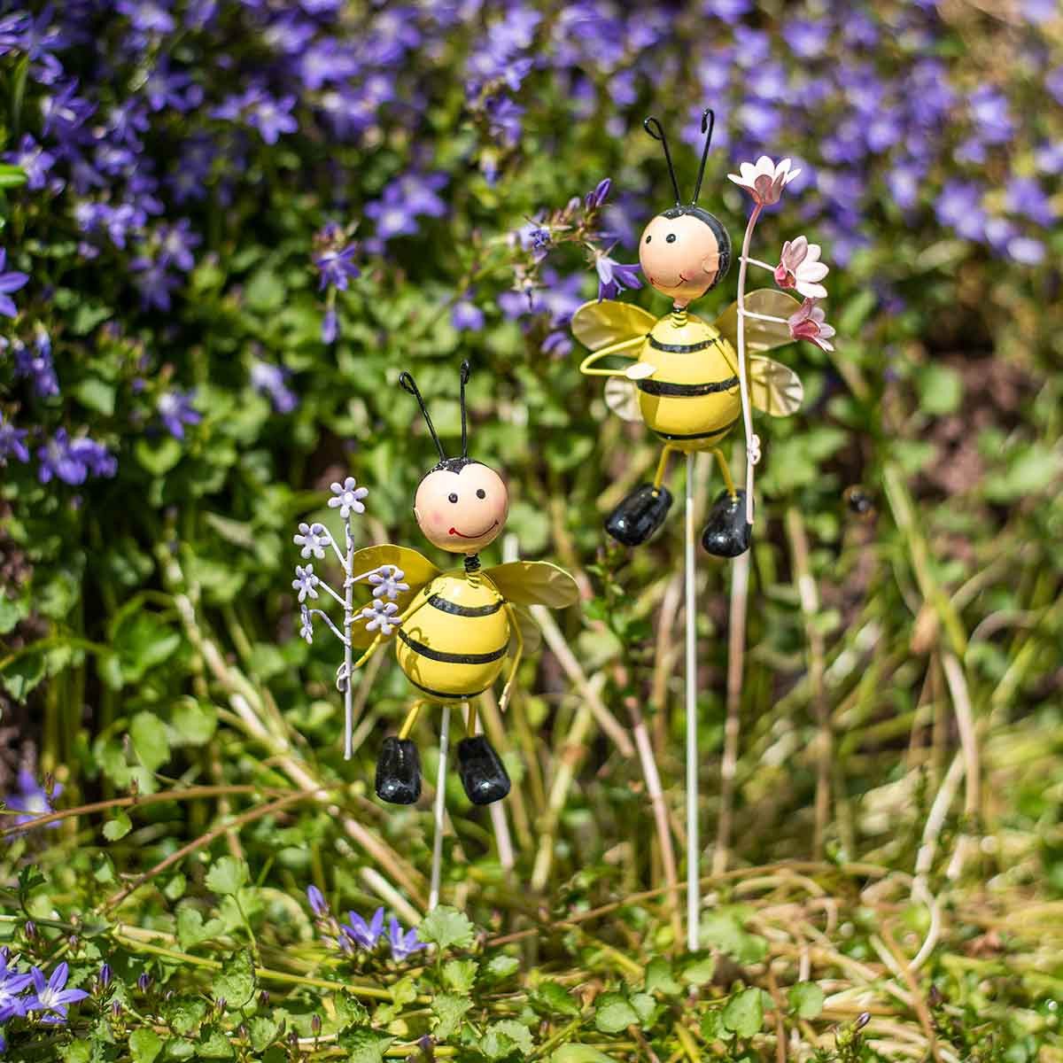 Viana Gartenstecker Metall Blumenstecker Biene mit günstig online kaufen