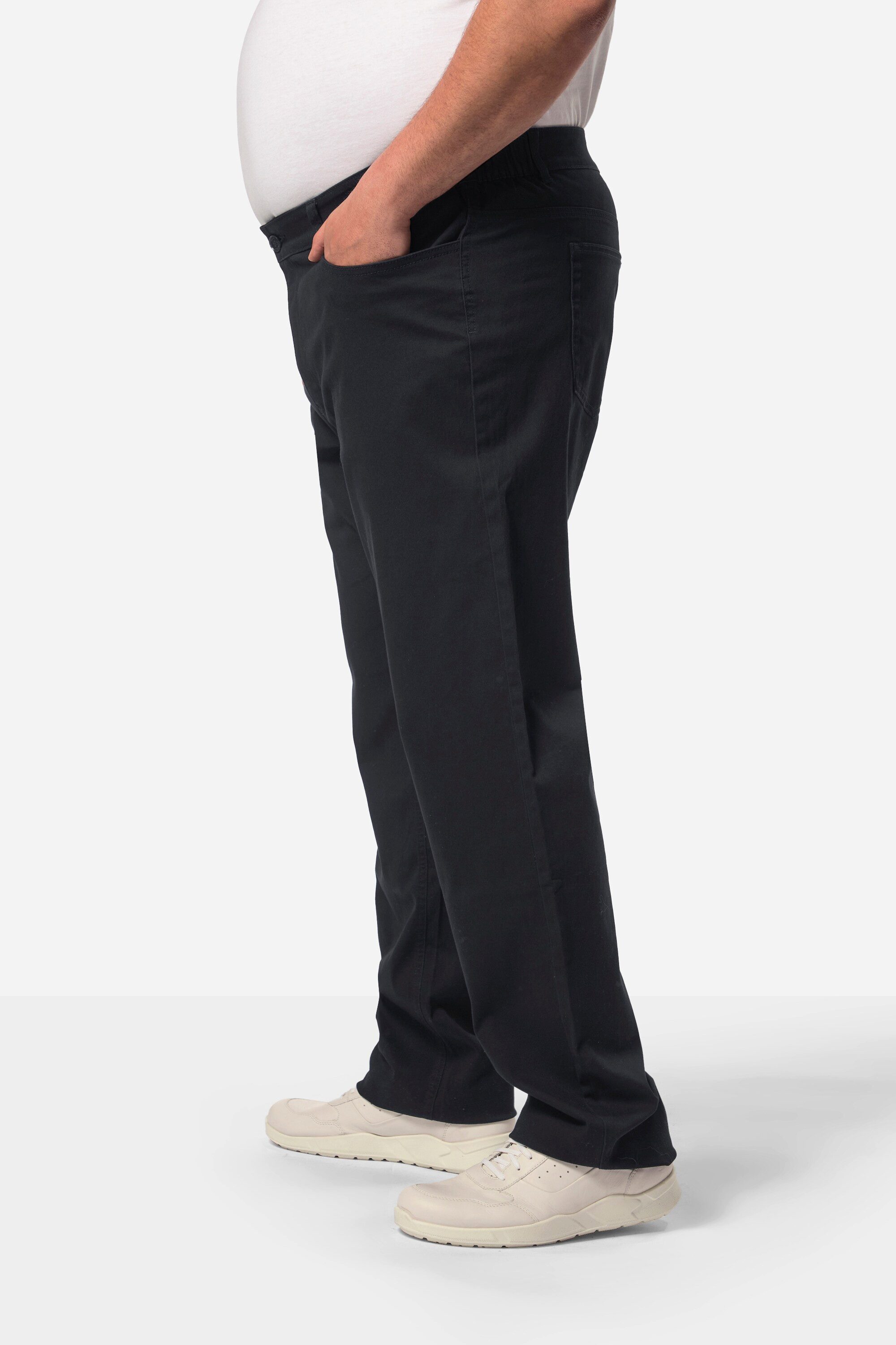 Men Plus 5-Pocket-Jeans Twillhose teilelastischer Bund – Bild 4 von 5
